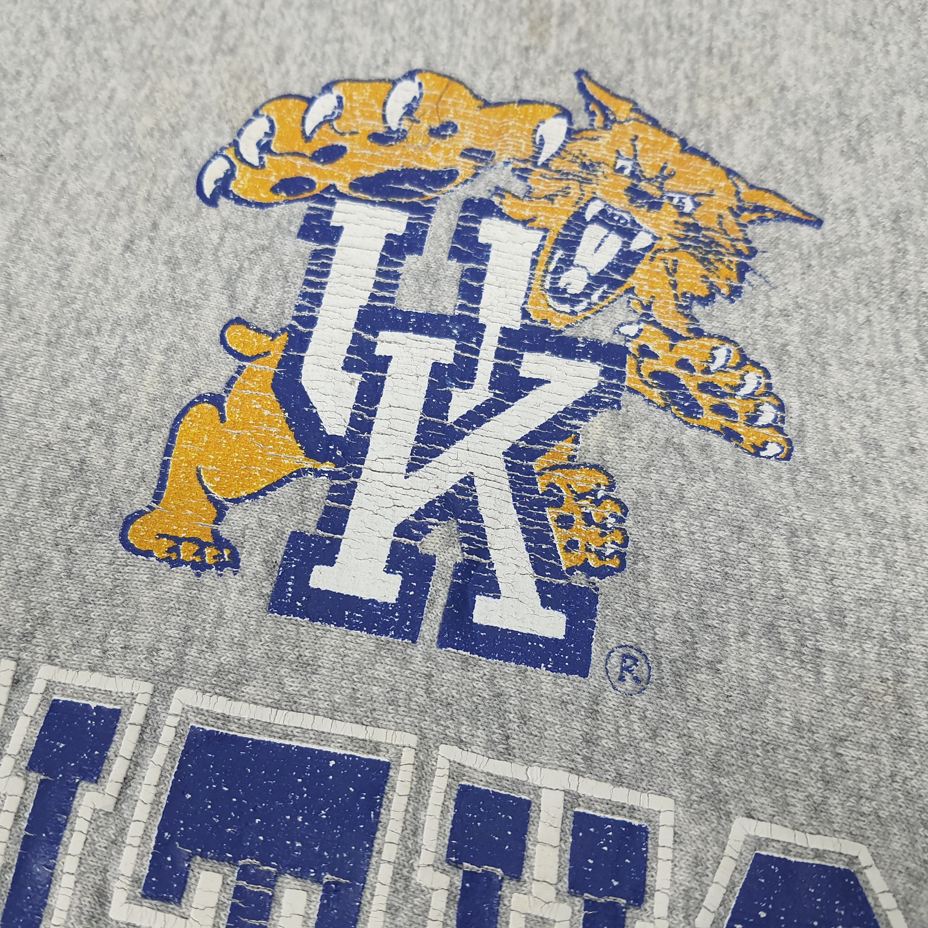 NBA Vintage Kentucky Wildcats UK Basketball Team Sweatshirts Size US L / EU 52-54 / 3 - 3 Thumbnail