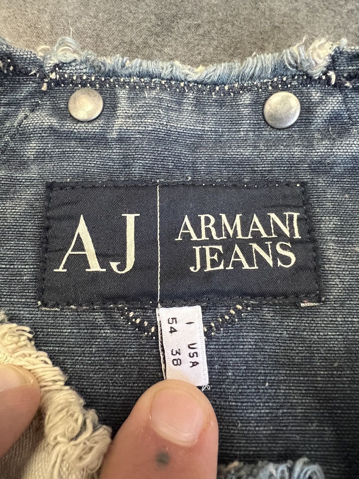 Emporio Armani Archive 2 sides Armani Jeans Vintage Hemp Denim Jacket Size US L / EU 52-54 / 3 - 13 Thumbnail