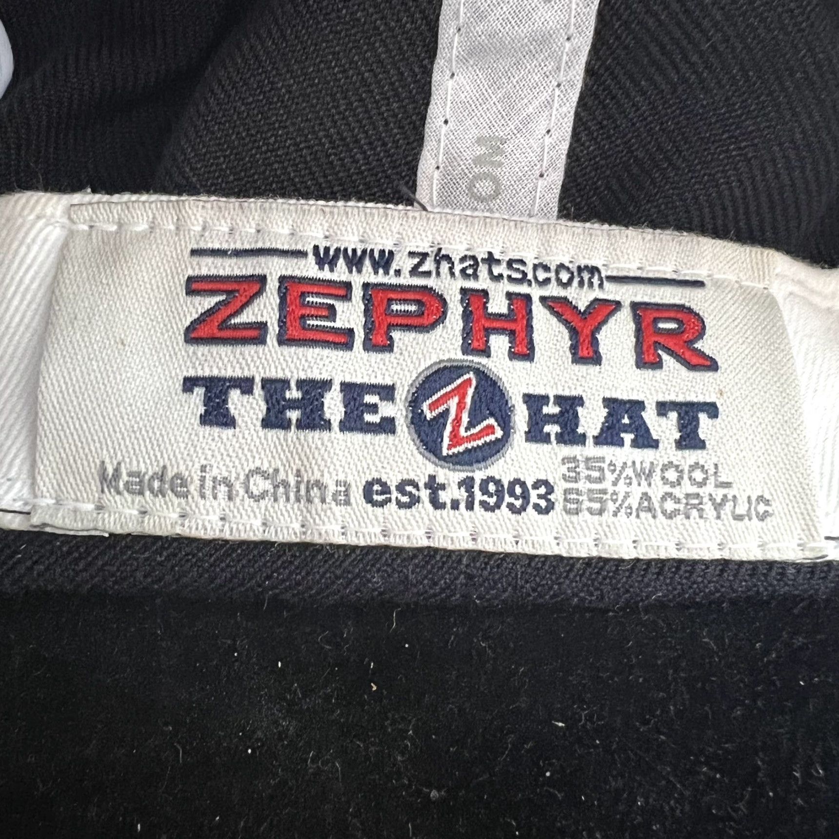 Zephyr VINTAGE Zephyr Wisconsin 1994 Rose Bowl Champions Snapback Hat - Adjustable Black Wool Adult Mens Size ONE SIZE - 7 Thumbnail