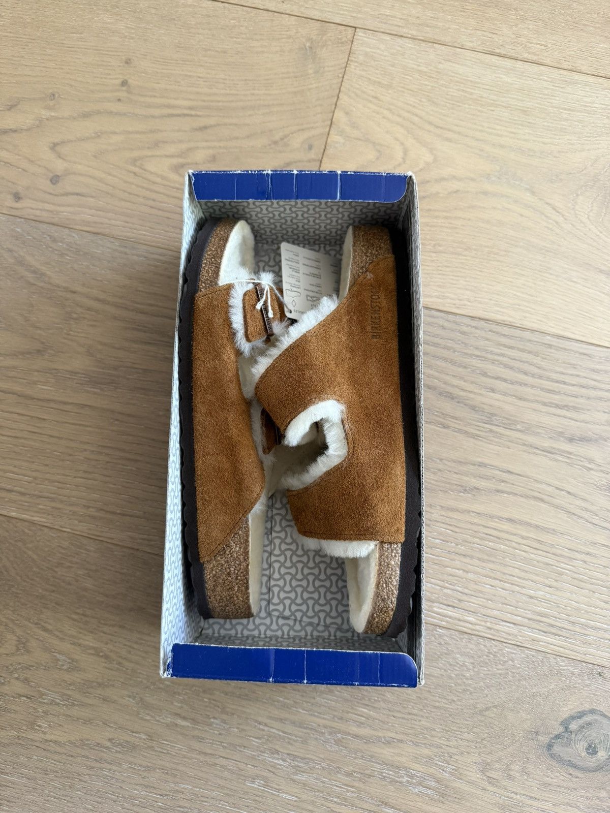 Birkenstock arizona shearling slides unisex brand new