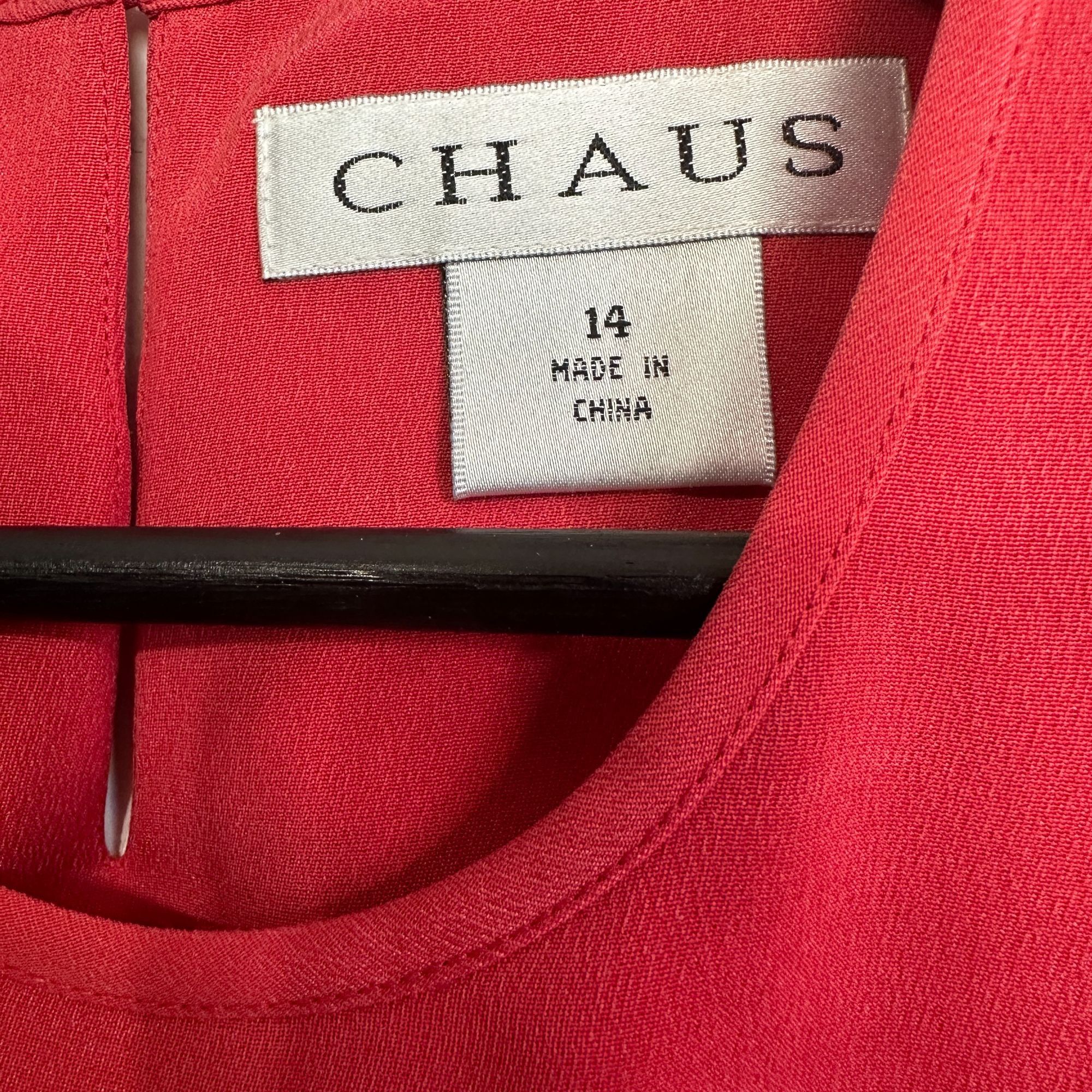 Vintage Chaus Pink Silk Short Sleeve Blouse Size 14 Size XL / US 12-14 / IT 48-50 - 4 Thumbnail