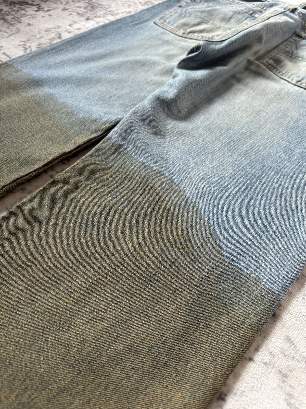 Japanese Brand Edwin 505 Trompe L’oeil Earthy Mud Dipped Selvedge Jeans Size US 34 / EU 50 - 19 Thumbnail