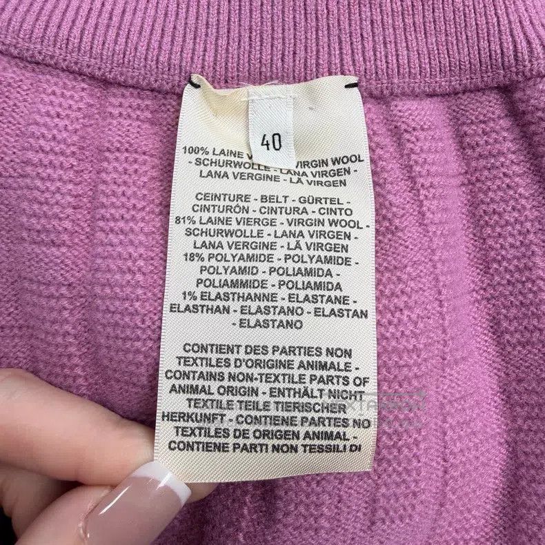Hermes Hermes Pink Purple Full H Wool Trousers Size 26" / US 2 / IT 38 - 7 Thumbnail