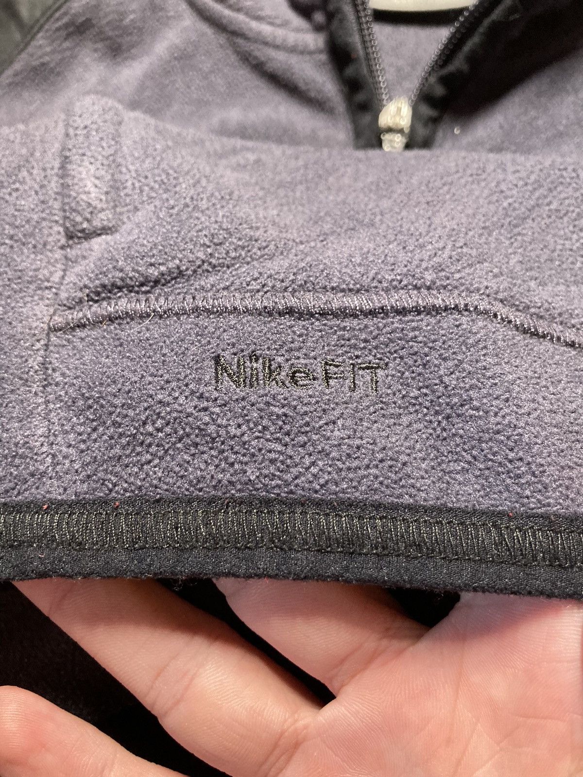 Nike × Vintage ⛩️Nike full-zip basic nylon fleece jacket vintage y2k swoosh Size US L / EU 52-54 / 3 - 5 Thumbnail
