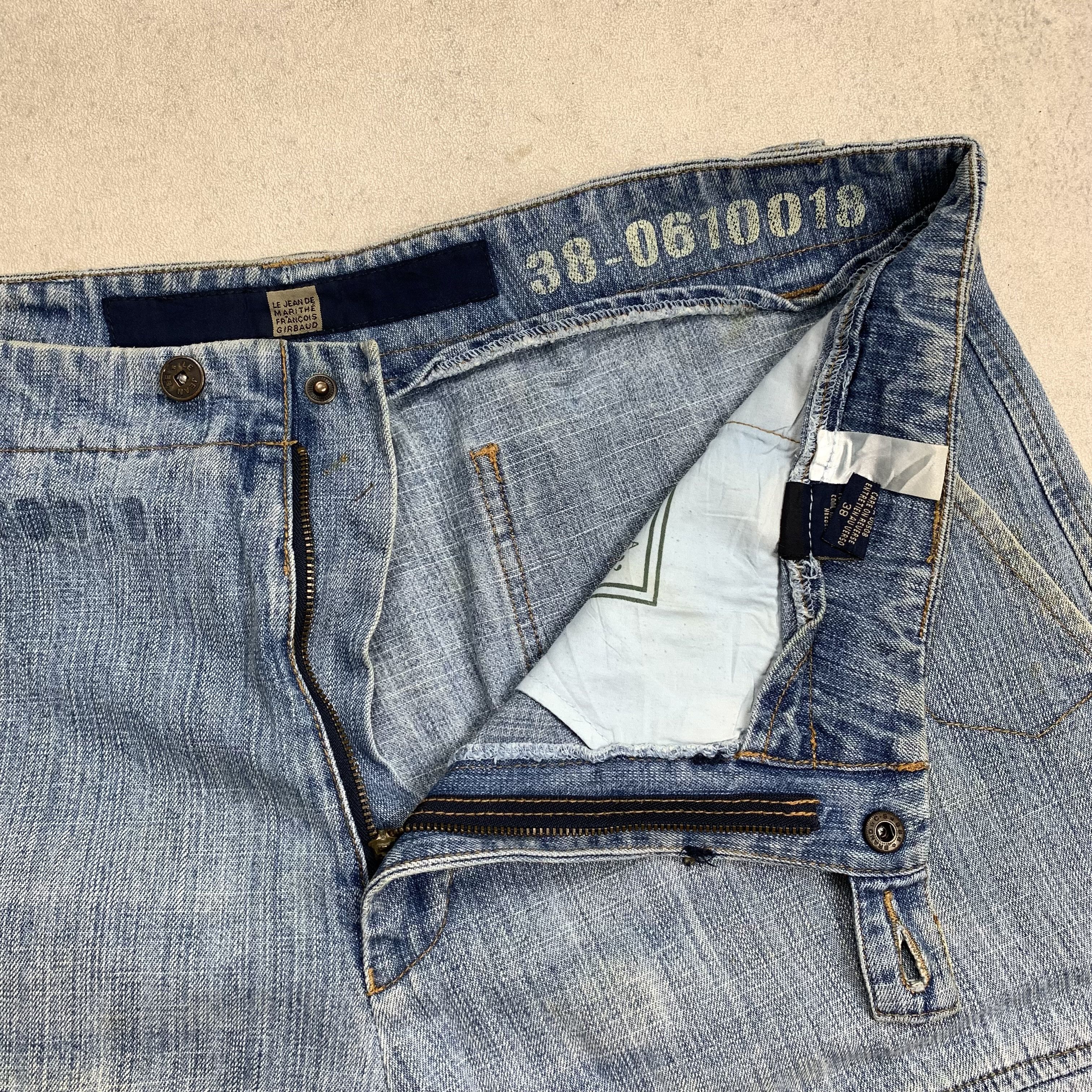 Marithe + Francois Girbaud Girbaud Baggy Jorts Denim Short Pants Multi Pocket Size US 38 / EU 54 - 12 Thumbnail