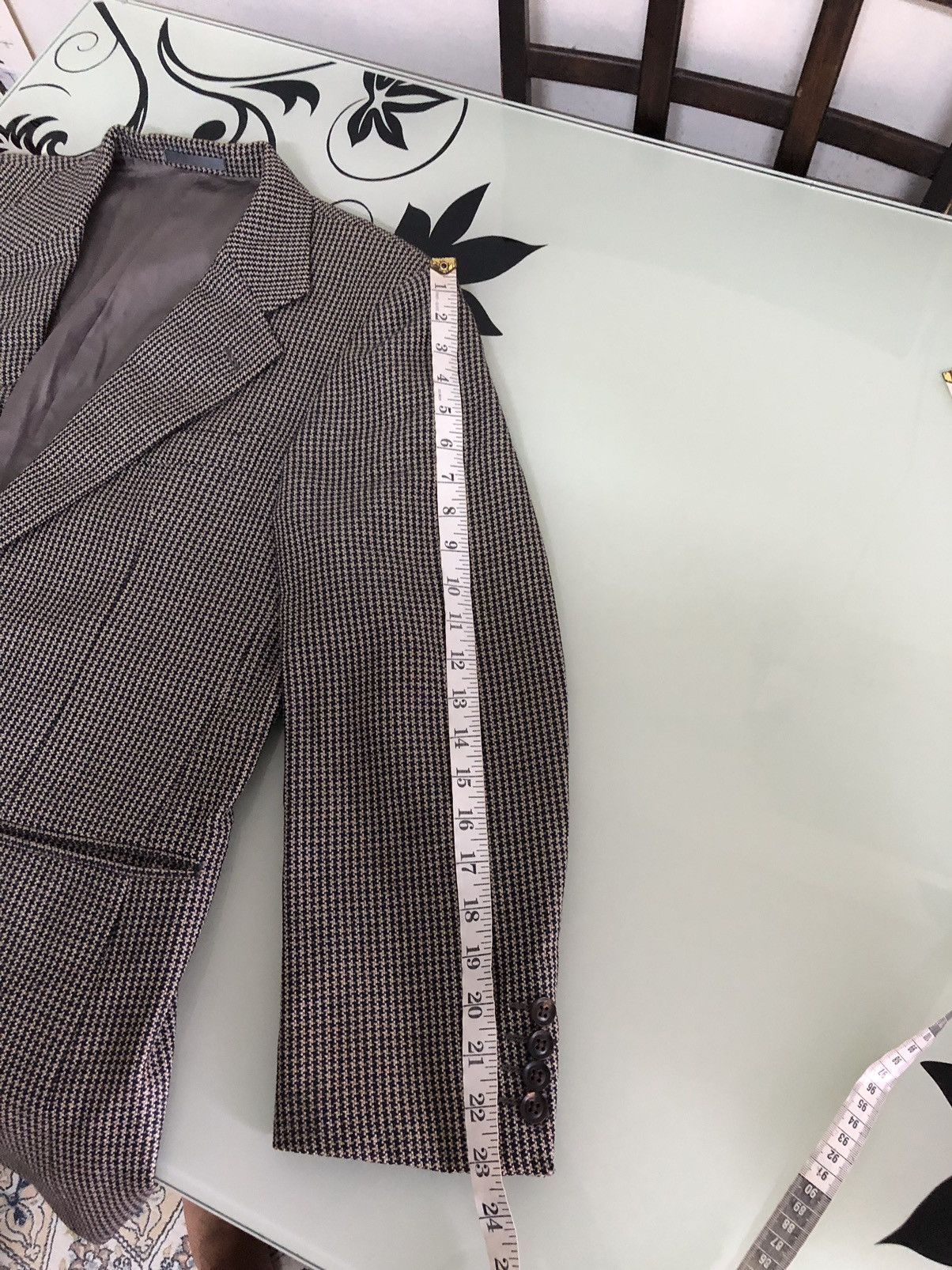 Burberry Vtg Burberry Tweed Wool Checked Single Breasted Blazer Size US M / EU 48-50 / 2 - 24 Thumbnail