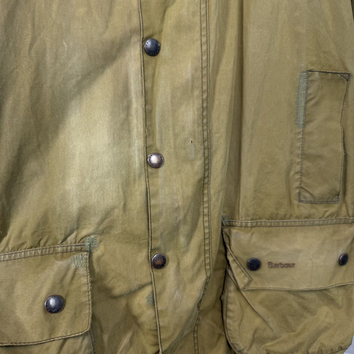 Barbour Vintage Barbour Waxed Trench Coat Jacket Size US L / EU 52-54 / 3 - 5 Thumbnail