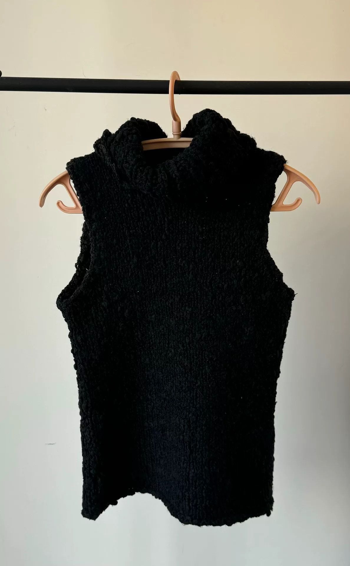 Chrome Hearts black knitted sleeveless turtleneck sweater Size S / US 4 / IT 40 - 1 Thumbnail