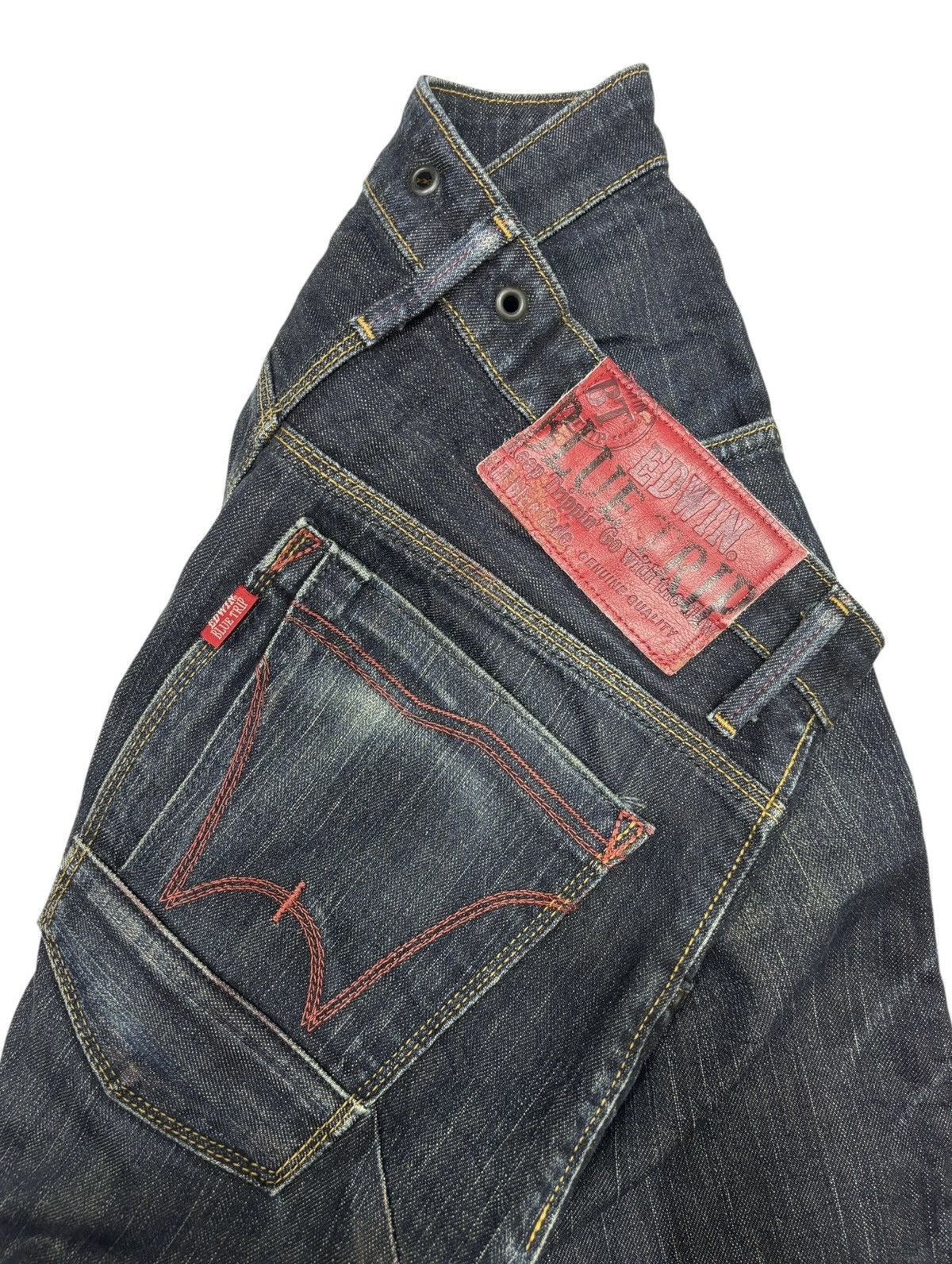 Hysteric Glamour Edwin Blue Trip Curved Jeans Banana Cut Denim Size US 30 / EU 46 - 9 Thumbnail