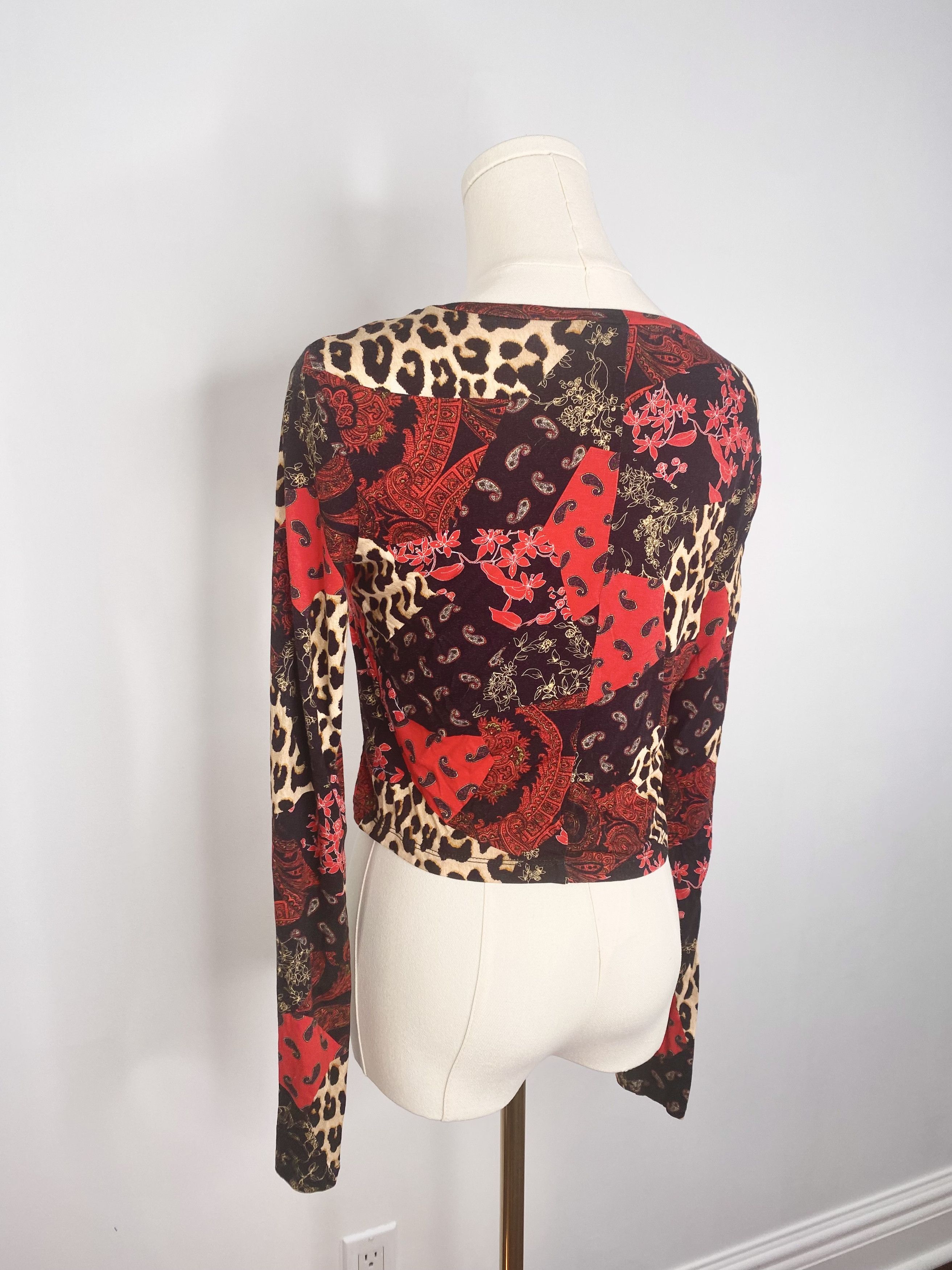 Alice + Olivia Patchwork Leopard & Paisley Sweater - Alice + Olivia Size S / US 4 / IT 40 - 6 Thumbnail