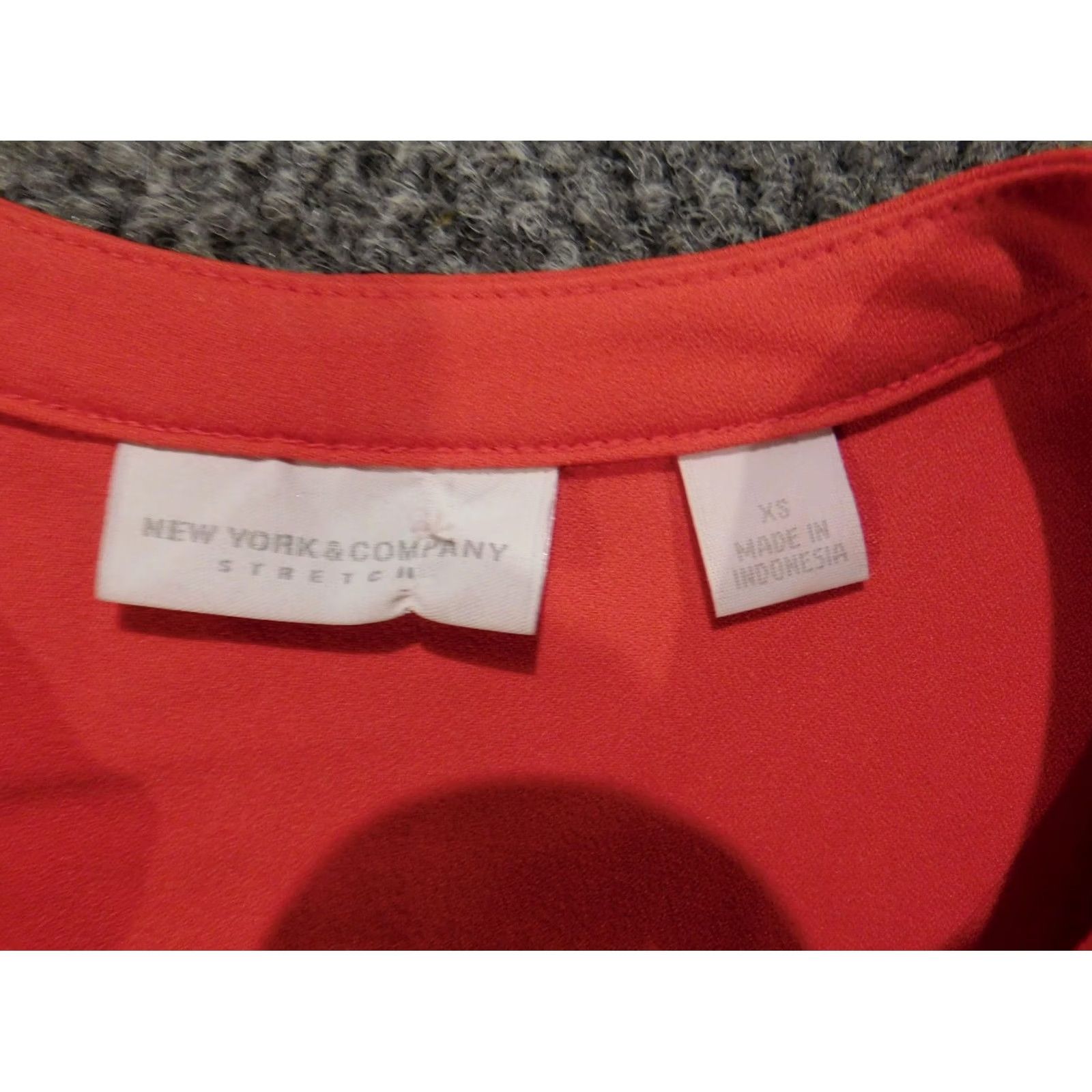 Vintage New York & Company Womens Dress A-Line Midi Pink XS Sleeveless Zip Mock Neck Crochet Lined Stretch Size XS / US 0-2 / IT 36-38 - 5 Thumbnail