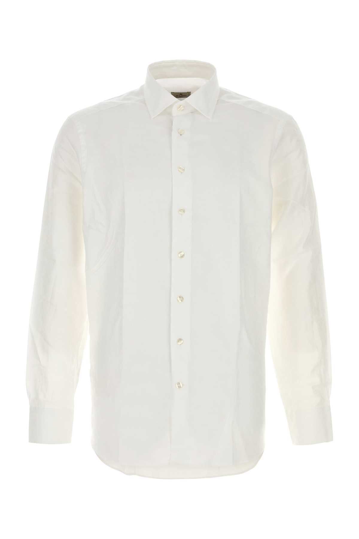 Etro White Jacquard Shirt Size US L / EU 52-54 / 3 - 1 Thumbnail