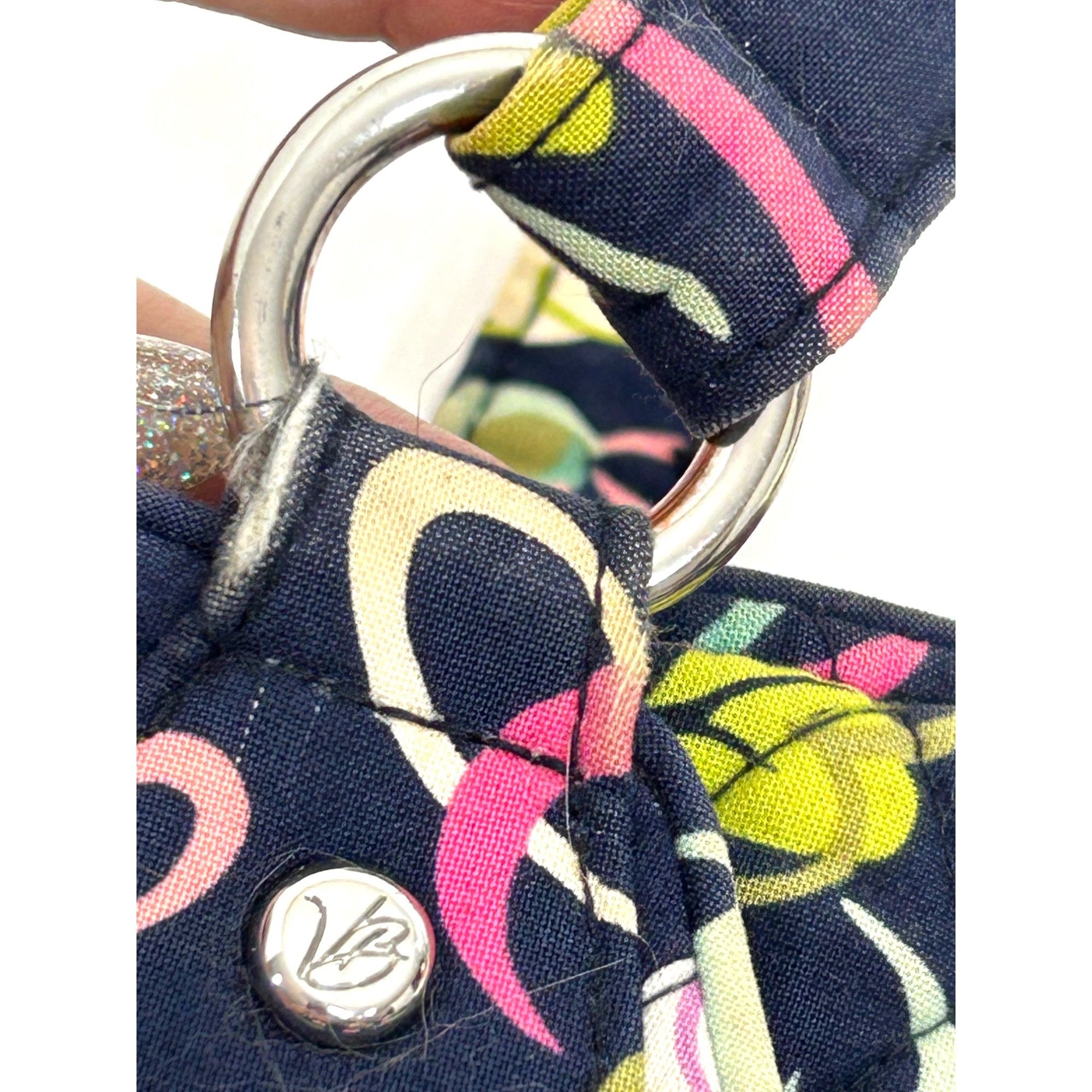 Vera Bradley Vera Bradley Tote Bag Cancer Awareness 2 Straps Navy Multi F Size ONE SIZE - 13 Thumbnail