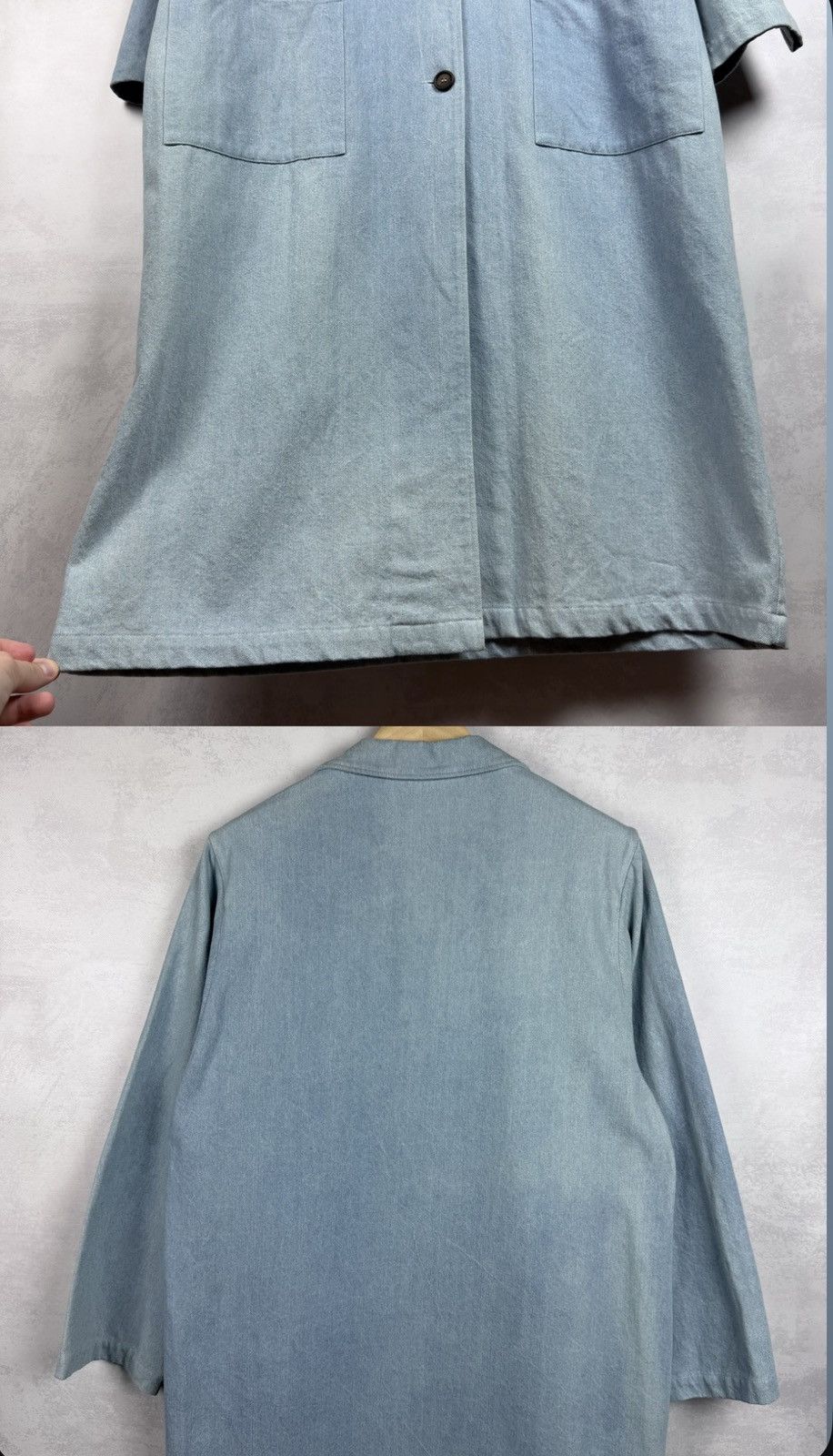 Bless BLESS Service N°51 Denim Summer Work Coat Size L Size US L / EU 52-54 / 3 - 11 Thumbnail