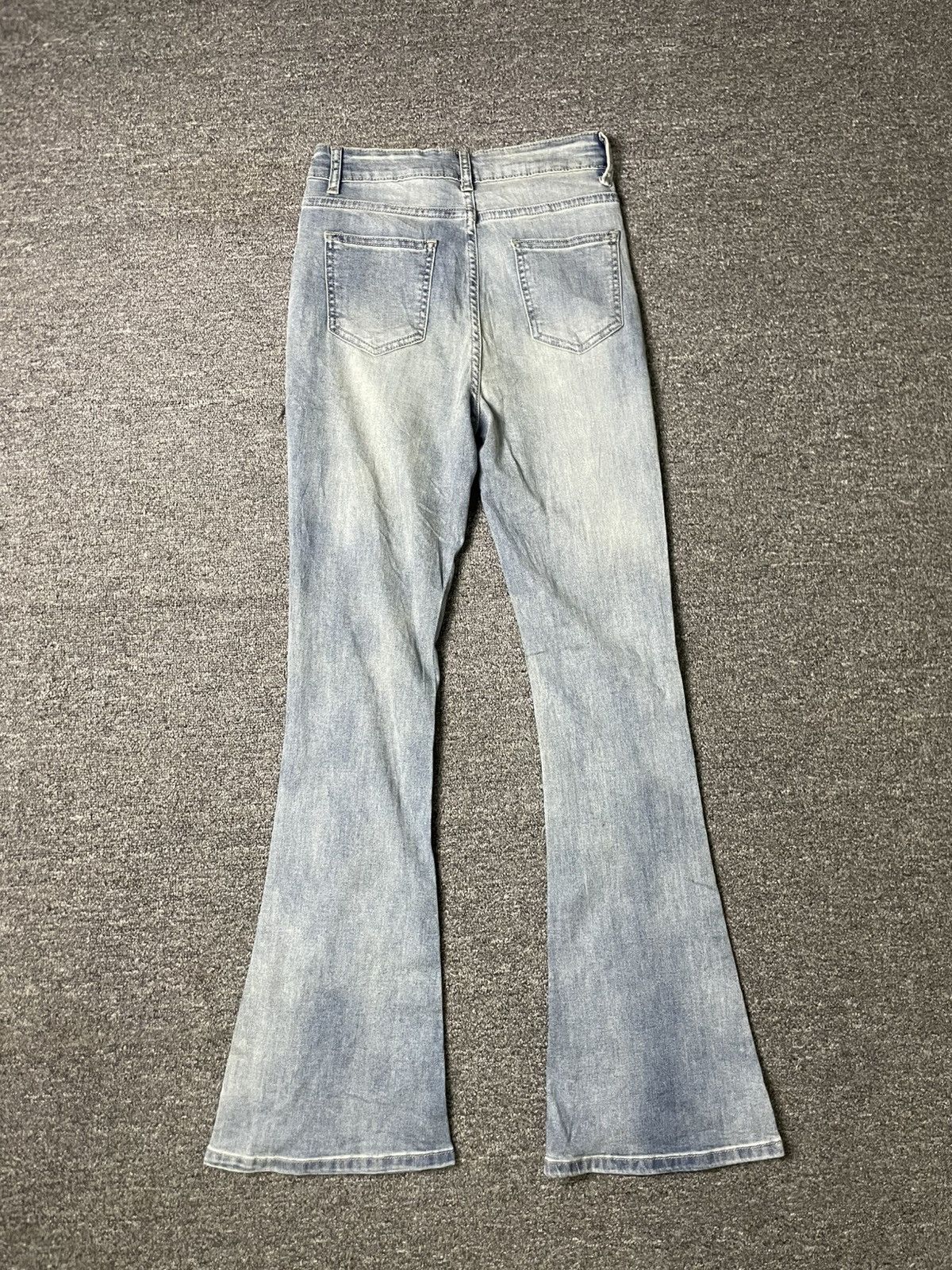 Japanese Brand GRL Beaded Denim Flare Pants (61) Size 24" / US 00 / IT 34 - 9 Thumbnail