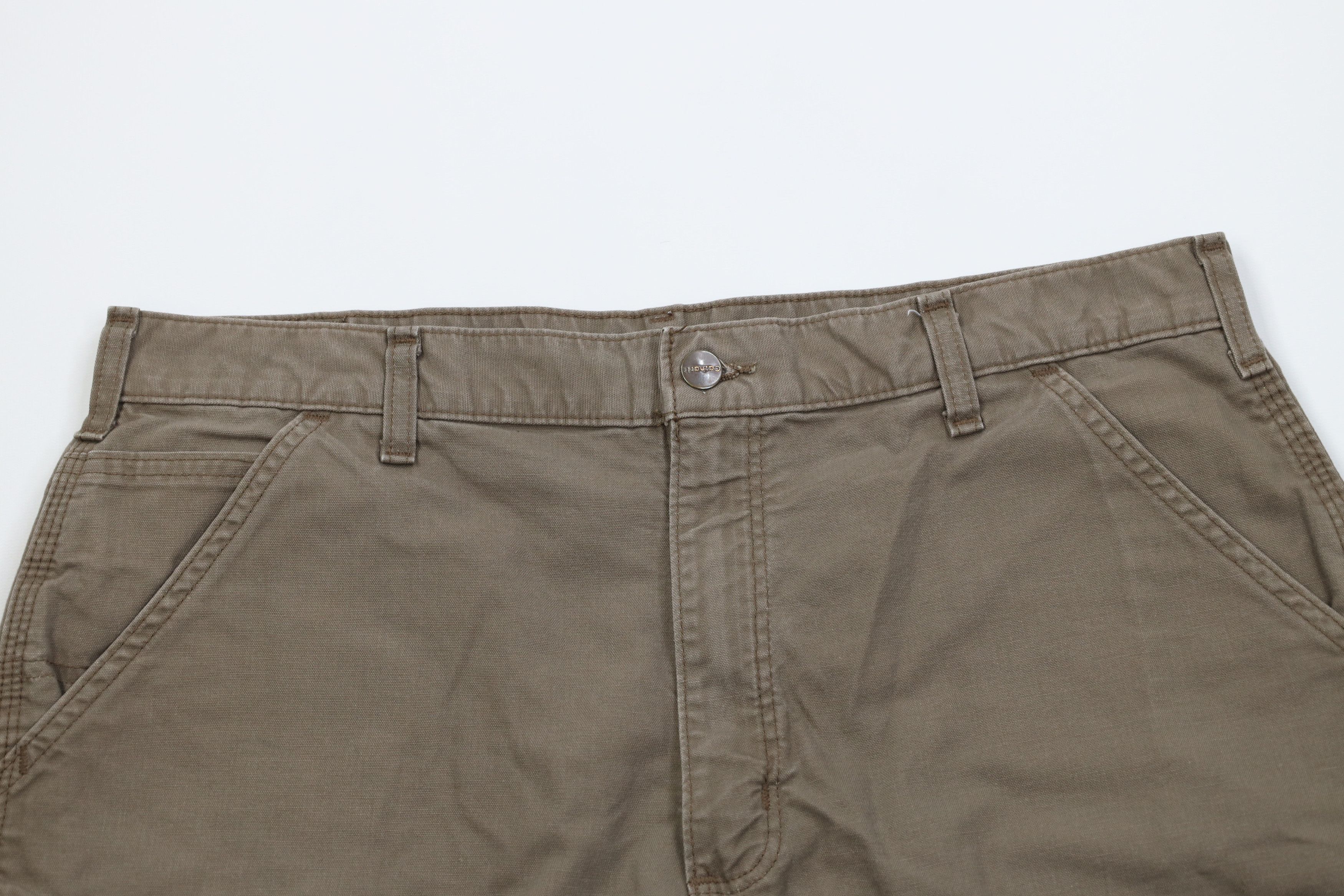 Carhartt Vintage Y2K Carhartt Above Knee Relaxed Fit Shorts Brown Size US 36 / EU 52 - 2 Thumbnail