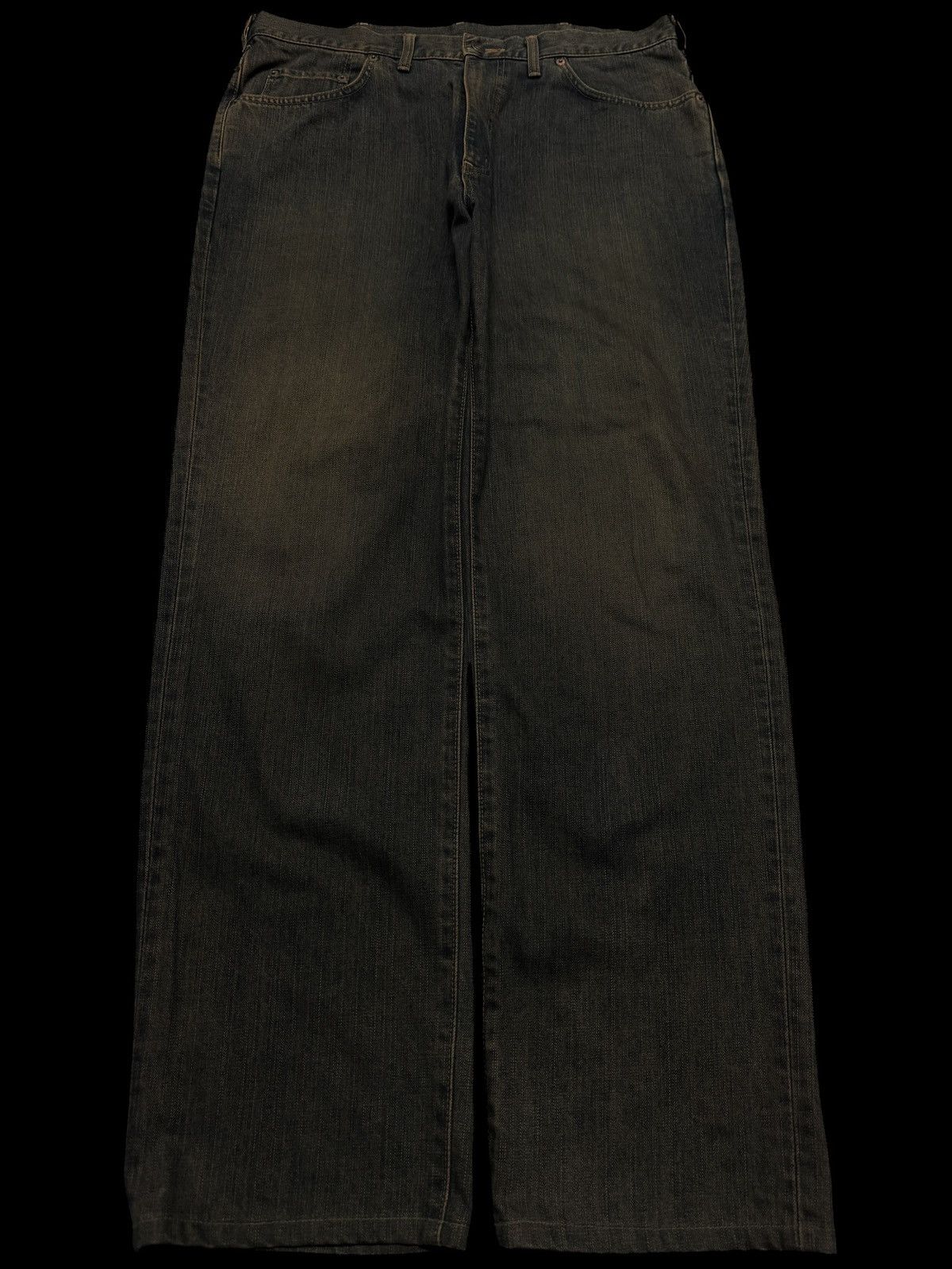 Edwin 💥SICK💥Vintage 503 Regular Rusty Insane Dark Mud Washed Jeans Size US 34 / EU 50 - 2 Thumbnail