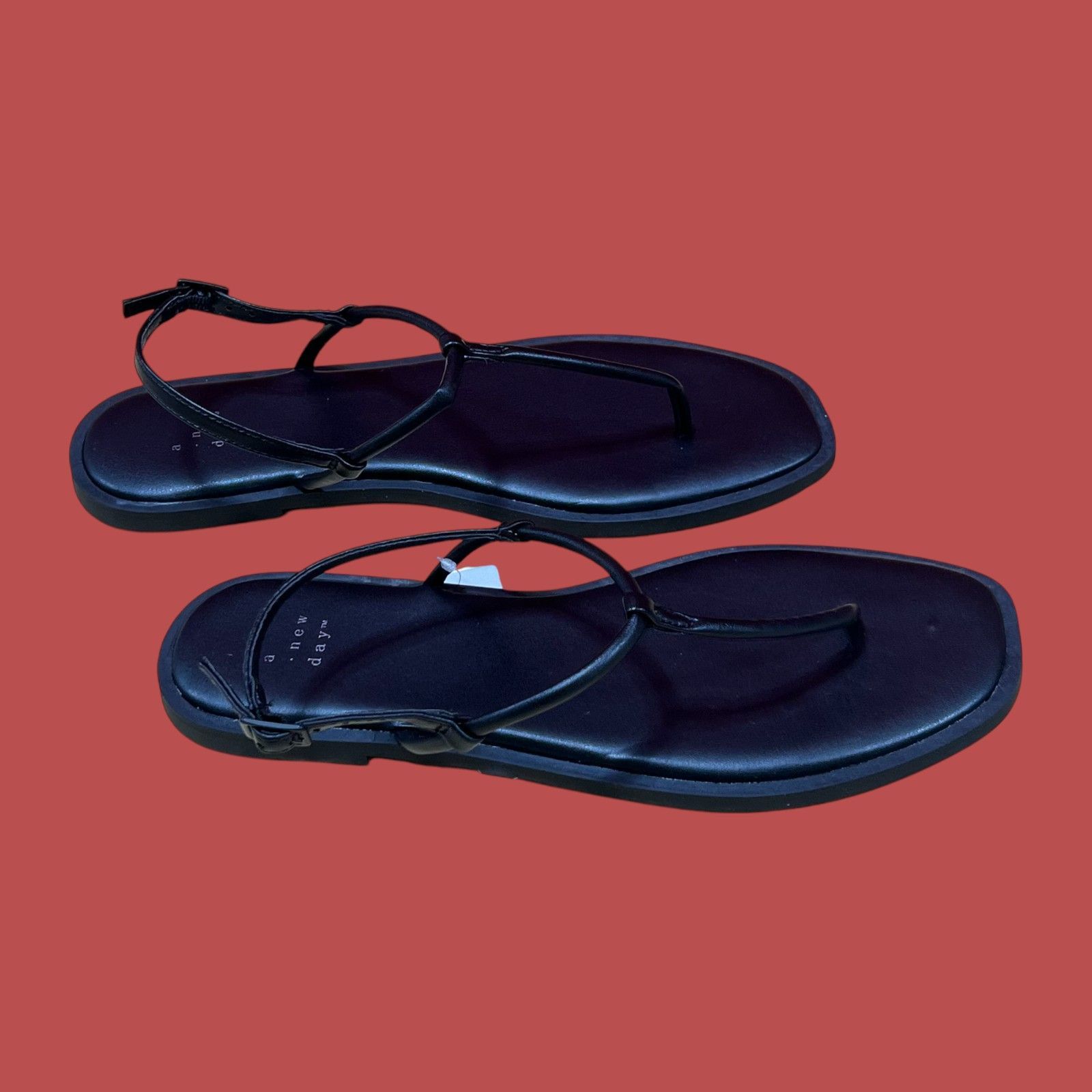 Other A New Day - Women's Tiffany Ankle Strap Sandals - Black - 8 Size US 8.5 / IT 38.5 - 3 Thumbnail