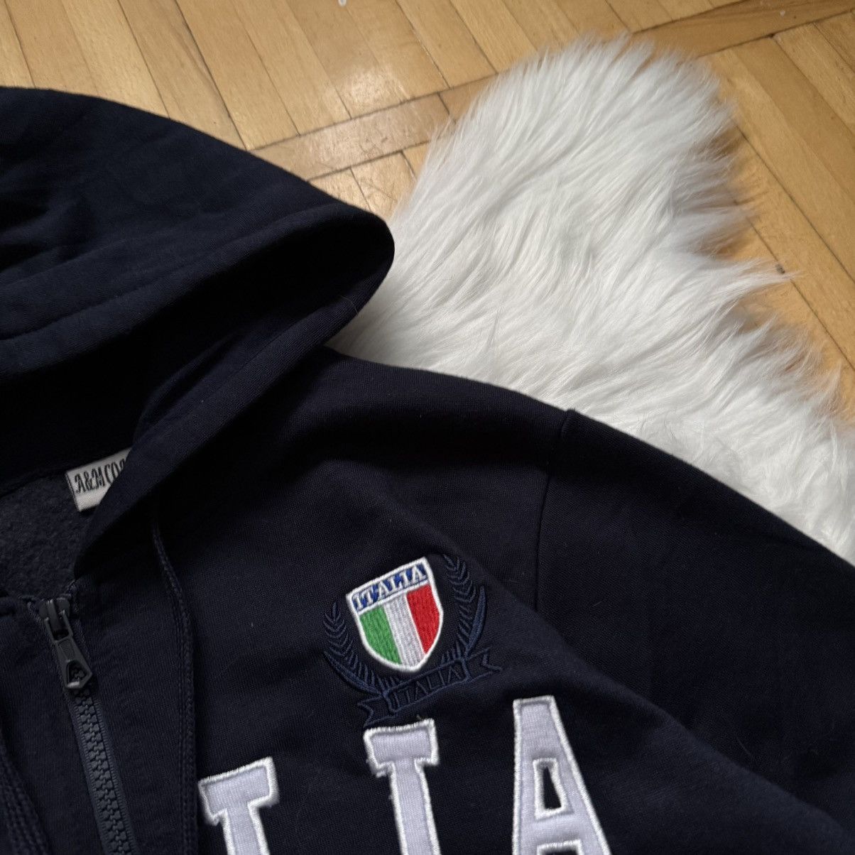 Other 📌 Vintage Crazy Italia Blokecore Y2K Zip Hoodie Size US S / EU 44-46 / 1 - 3 Thumbnail