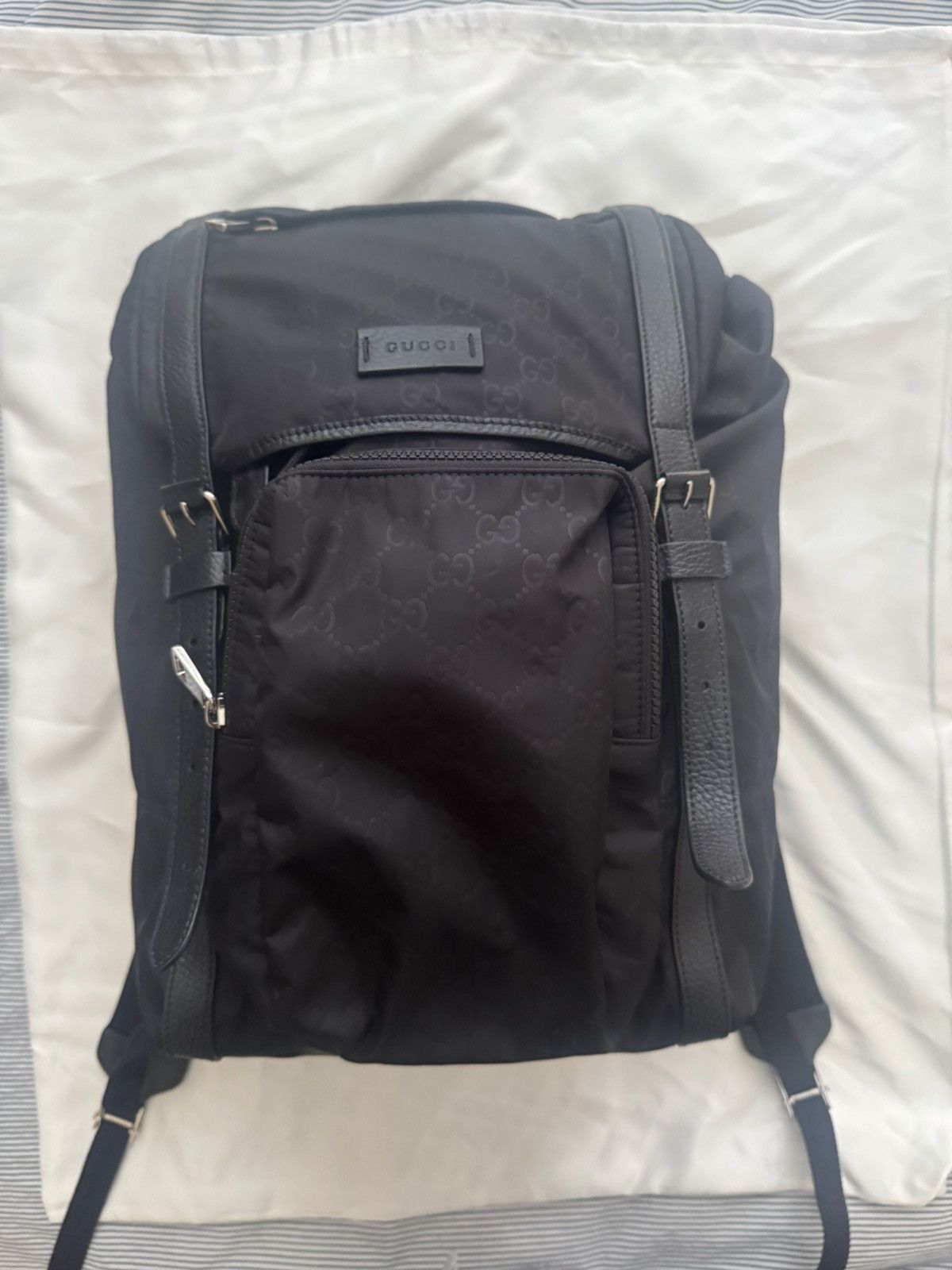 Gucci GUCCI GG NYLON MONOGRAM MEDIUM LIGHT BUCKLE BACKPACK Size ONE SIZE - 2 Thumbnail
