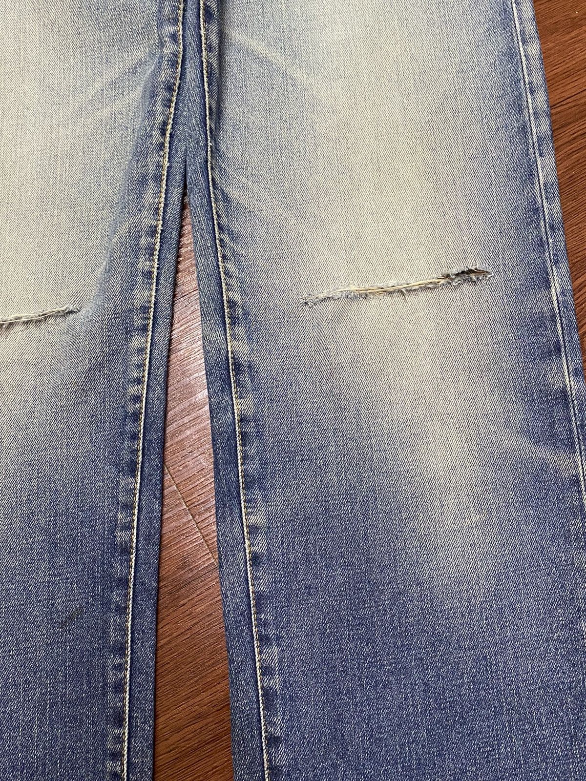 Diesel Black Gold Vintage Diesel Industry Faded Wash Distressed Slim Jeans Size US 30 / EU 46 - 8 Thumbnail