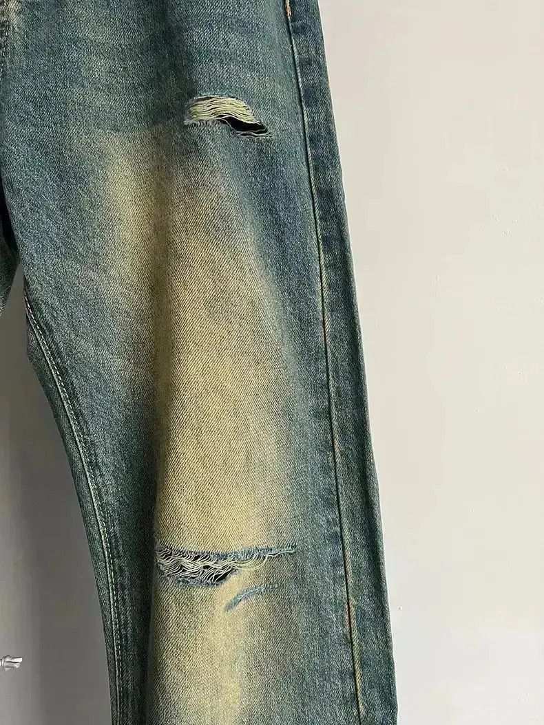 Japanese Brand Rock 'n' roll style ripped jeans Size US 32 / EU 48 - 5 Thumbnail