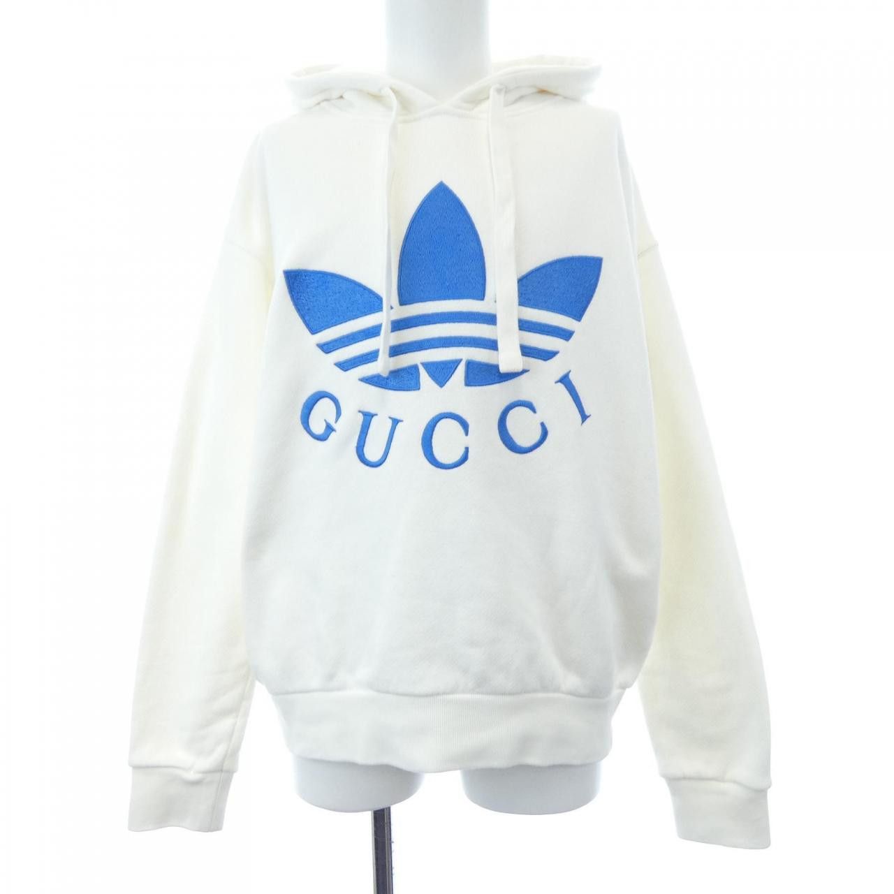 Gucci Gucci Gucci Adidas Trefoil Embroidery Hoodie Textile Sweatshirts & Hoodies 702607XJEDA DUTY FREE for USA Size ONE SIZE - 1 Thumbnail