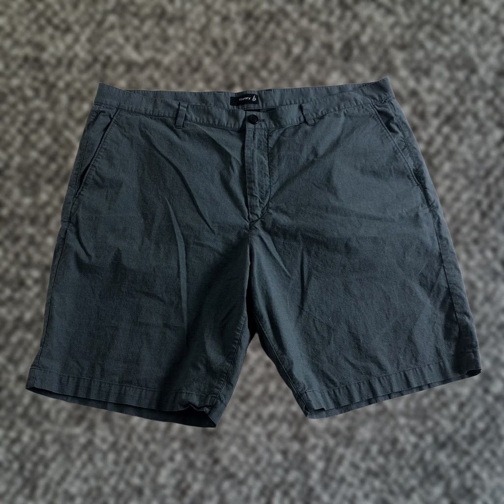 Theory Theory Flat Front Chino Shorts Men's Size 38 Blue Size US 38 / EU 54 - 1 Thumbnail