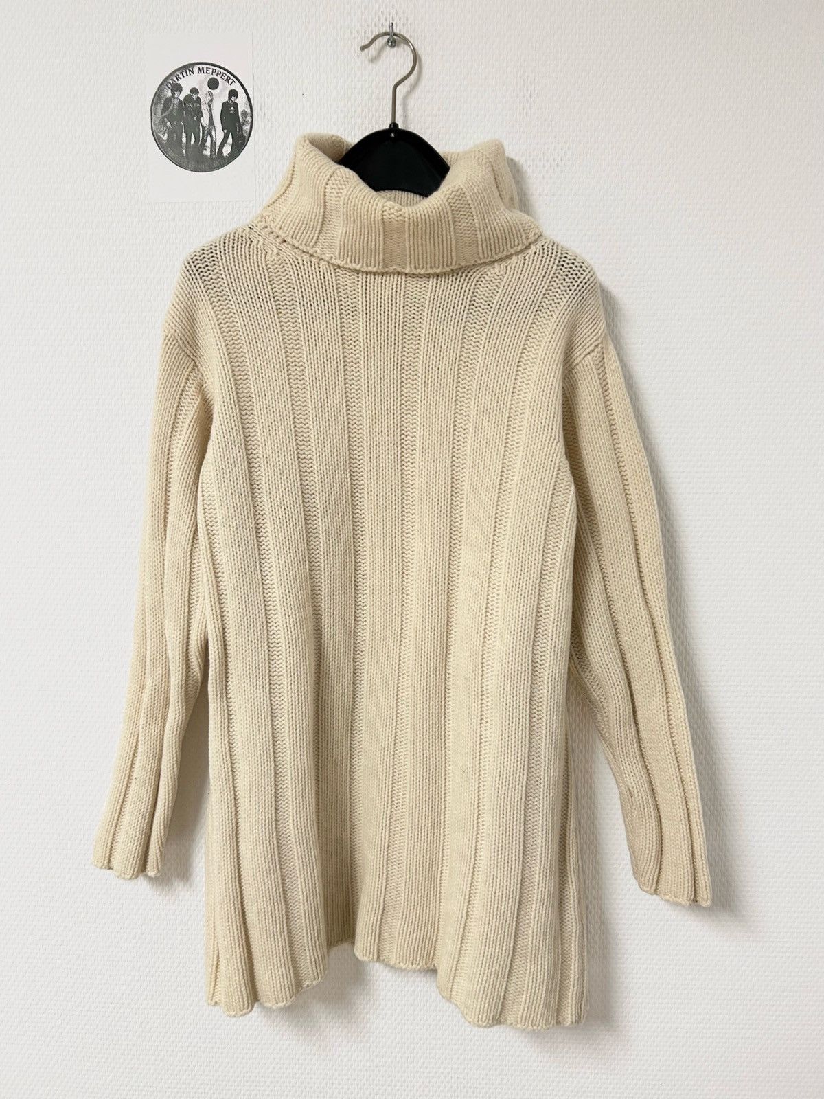Helmut Lang FW1997 Heavyweight Ribbed Turtleneck Sweater Size US M / EU 48-50 / 2 - 1 Thumbnail
