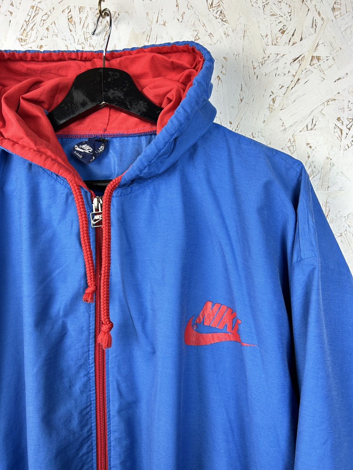 Nike 80s Vintage Nike Lightweight Zippered Bomber Jacket Size US L / EU 52-54 / 3 - 2 Thumbnail