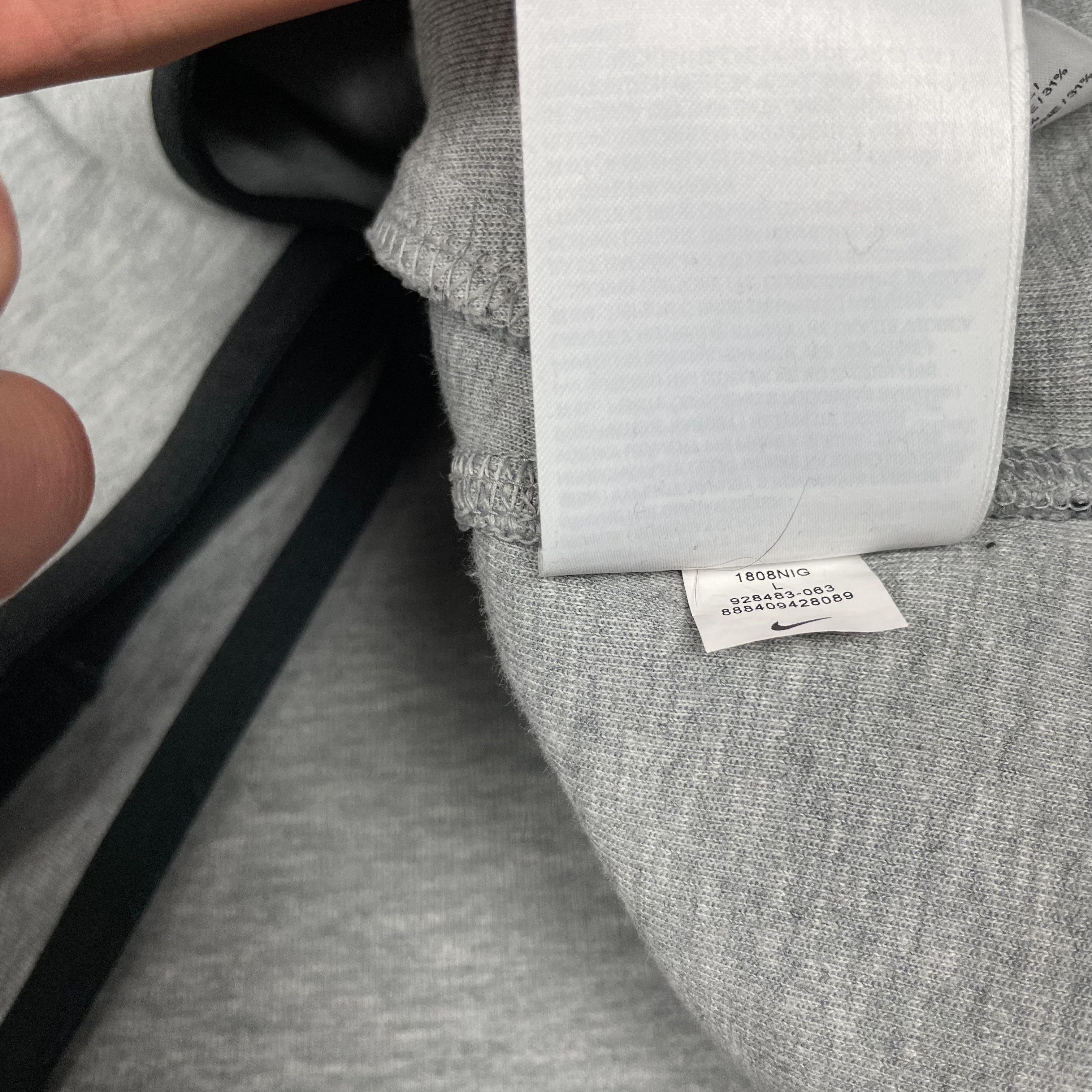 Nike Nike Tech Fleece Men's Heather Gray Cotton Full Zip Hoodie L Size US L / EU 52-54 / 3 - 12 Thumbnail