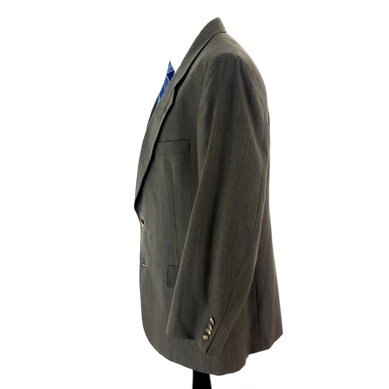 Hart Schaffner Marx Hart Schaffner Marx Wool 2 Button Blazer 42R Green Sport Coa Size 42R - 4 Thumbnail