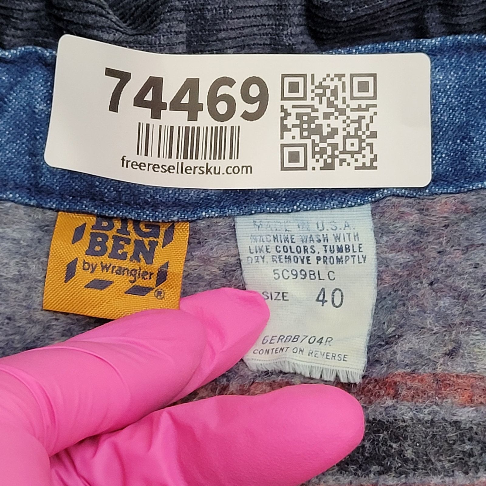 Wrangler VTG Big Ben Wrangler CCI HCSD Prison Denim Chore Coat Medium Size US M / EU 48-50 / 2 - 11 Thumbnail