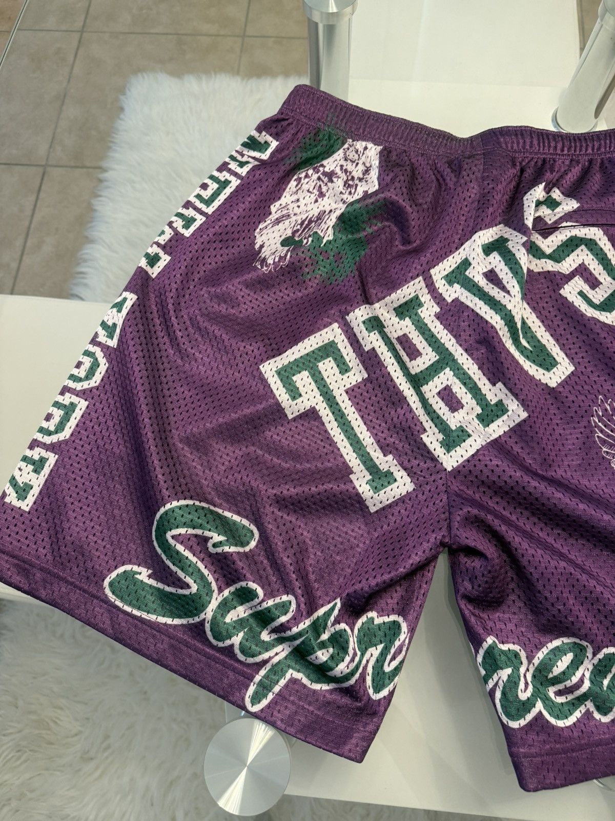 Supreme Supreme Varsity Mesh Short Purple Size US 29 - 11 Thumbnail