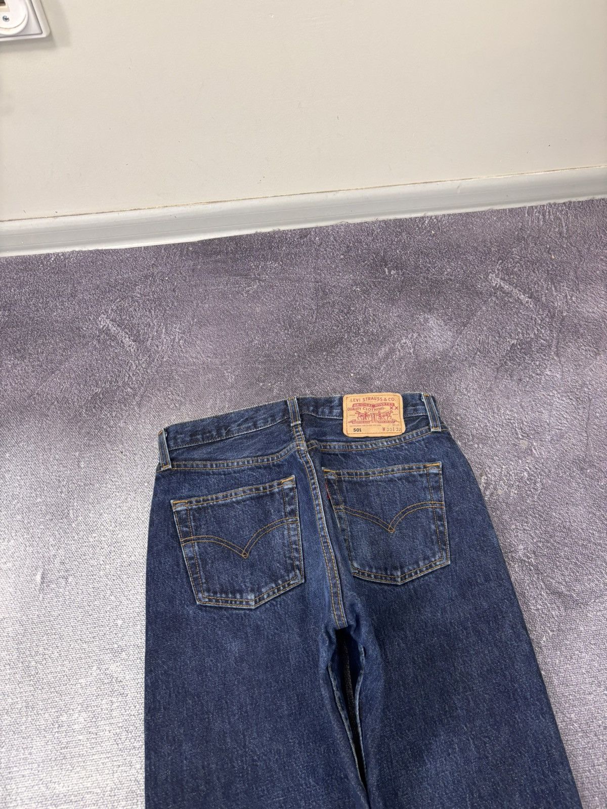 Levi's Vintage Levi’s 501 Men’s Dark Blue Denim Jeans Size US 30 / EU 46 - 6 Thumbnail