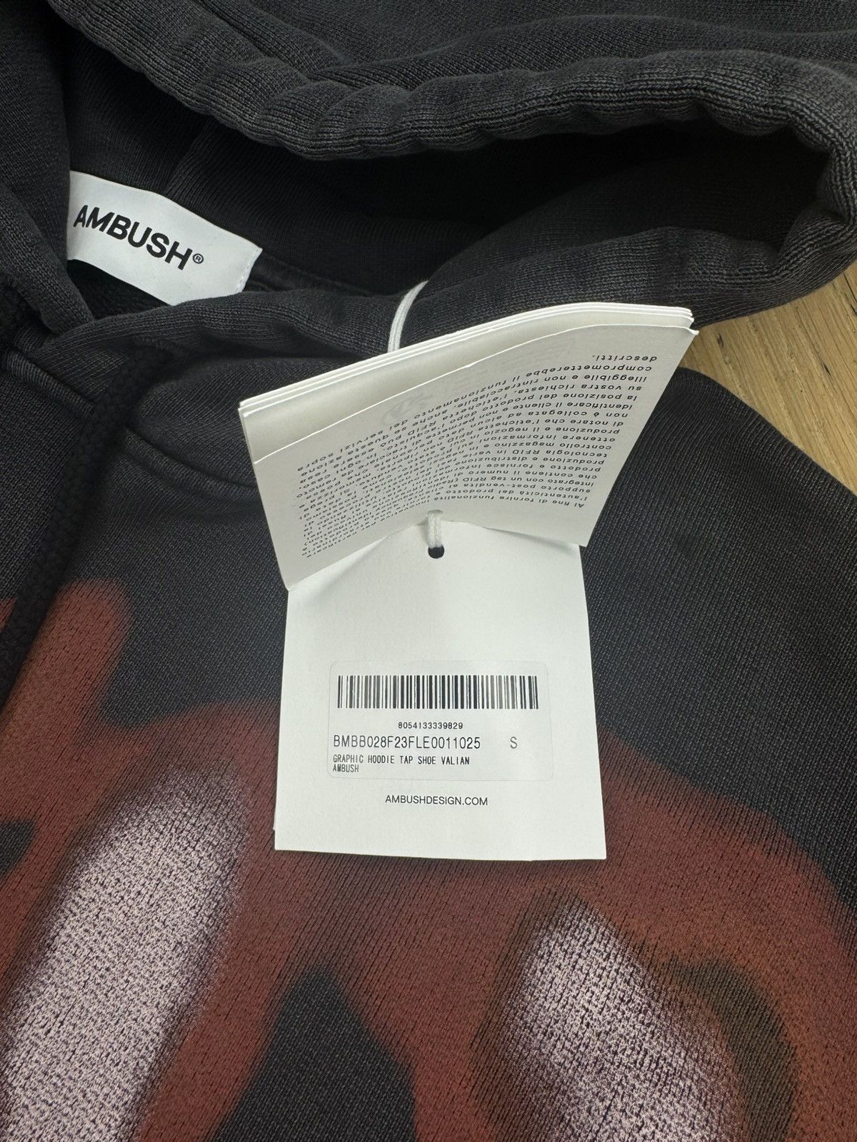Ambush Design AMBUSH GRAPHIC WASHED HOODIE Size US S / EU 44-46 / 1 - 7 Thumbnail