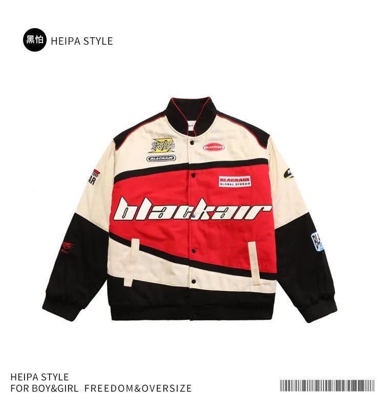 Vintage Aelfric Eden Blackair Vintage Racing Bomber Jacket Logo Y2K Size US M / EU 48-50 / 2 - 3 Thumbnail