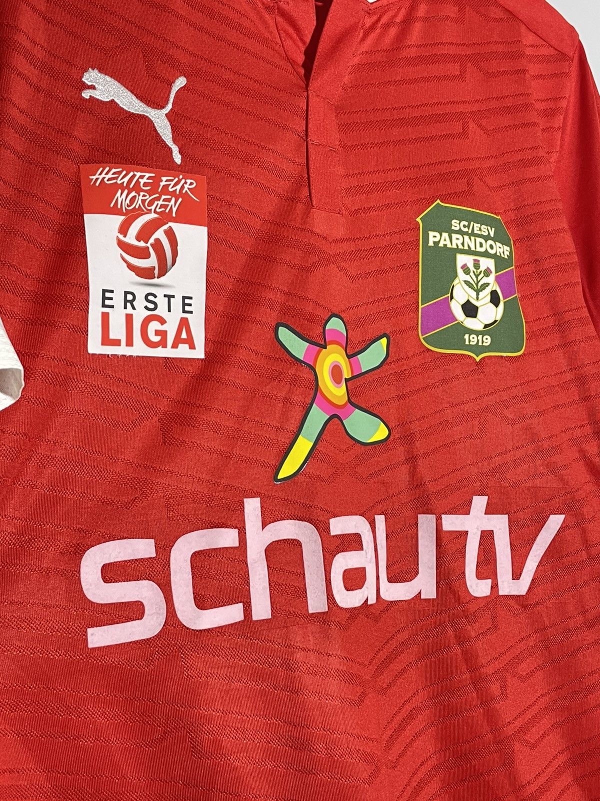 Puma #22 Salamon SC ESV Parndorf Puma Soccer Jersey Size US M / EU 48-50 / 2 - 7 Thumbnail