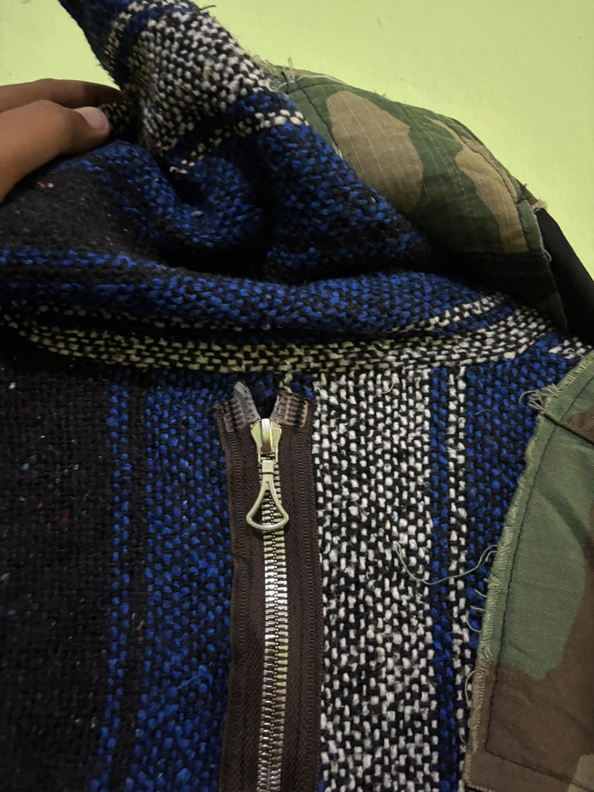 Vintage VTG 90's rebuild Military Cardigan jacket Design Boro Stlye Size US L / EU 52-54 / 3 - 14 Thumbnail