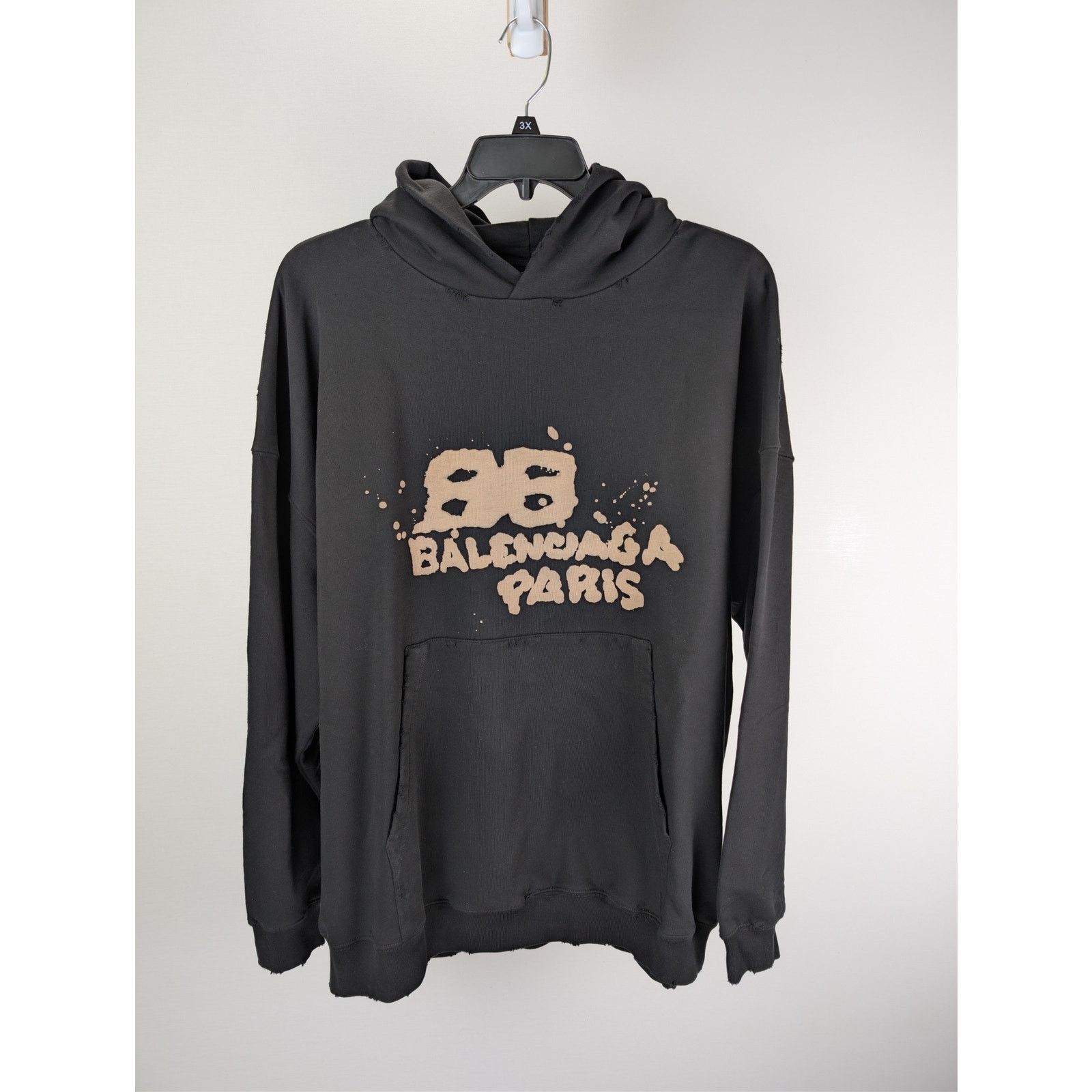 Balenciaga o1rshd1 Large Fit Hoodie in Black S Size US S / EU 44-46 / 1 - 2 Thumbnail