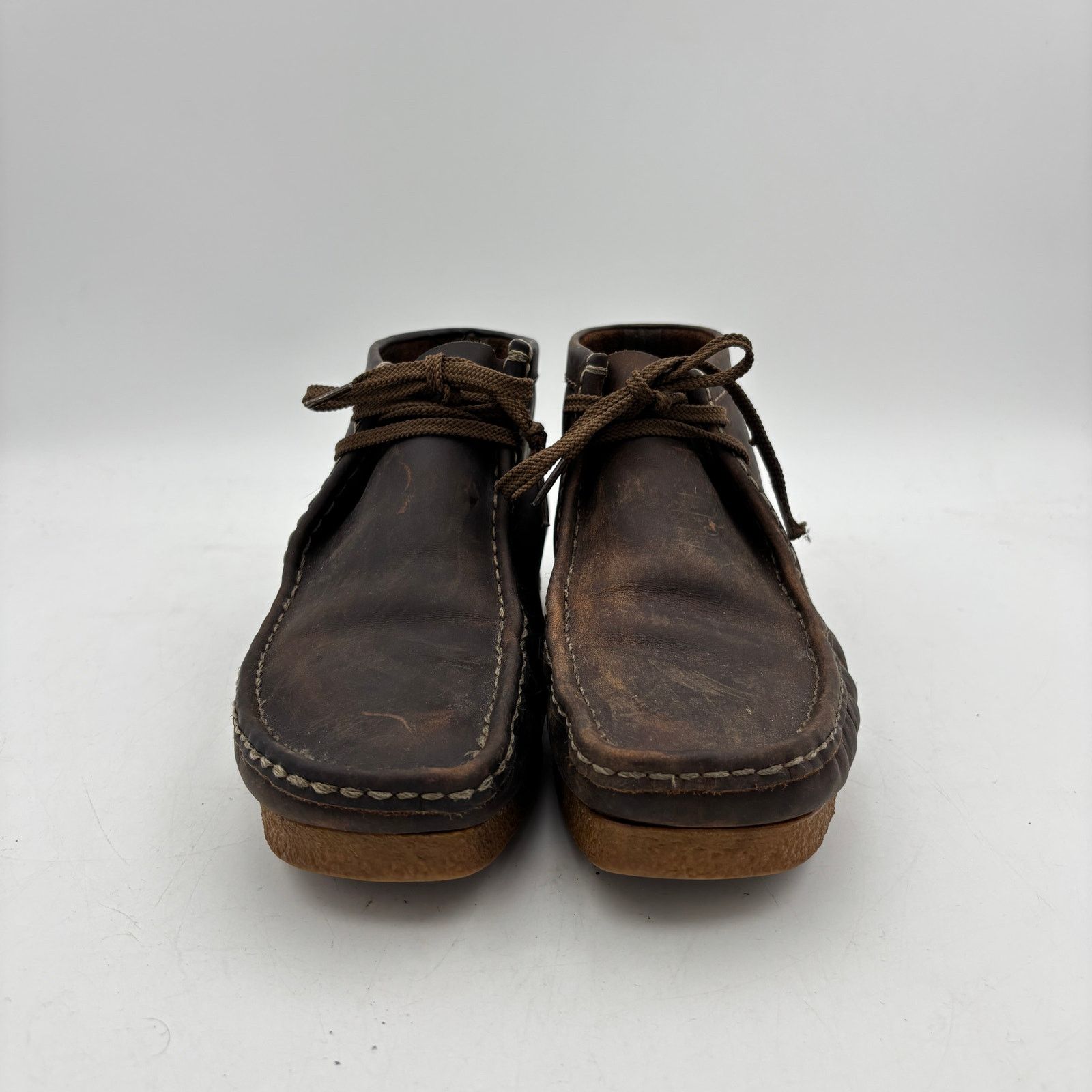 Clarks Clarks Shacre Boots Men's 10.5M Brown Leather Chukka Boots Size US 10.5 / EU 43-44 - 2 Thumbnail