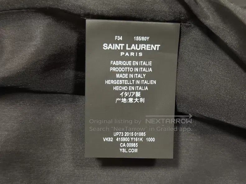 Saint Laurent Paris Saint Laurent Paris Jacket i Size XXS / US 00 / IT 34 - 5 Thumbnail