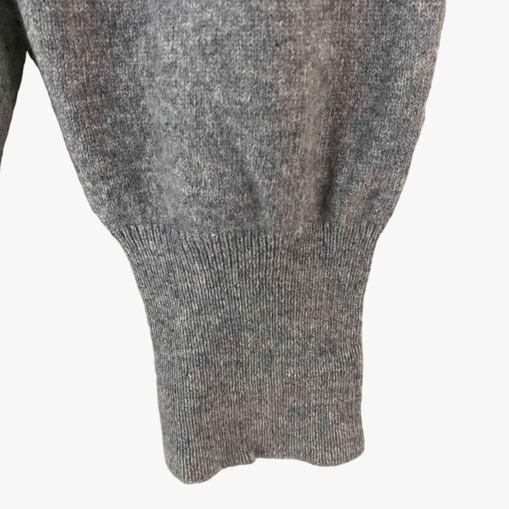 Vintage JJB Benson Cashmere Argyle Sweater Pullover Long Sleeve Women's XL Gray Black Size XL / US 12-14 / IT 48-50 - 7 Thumbnail
