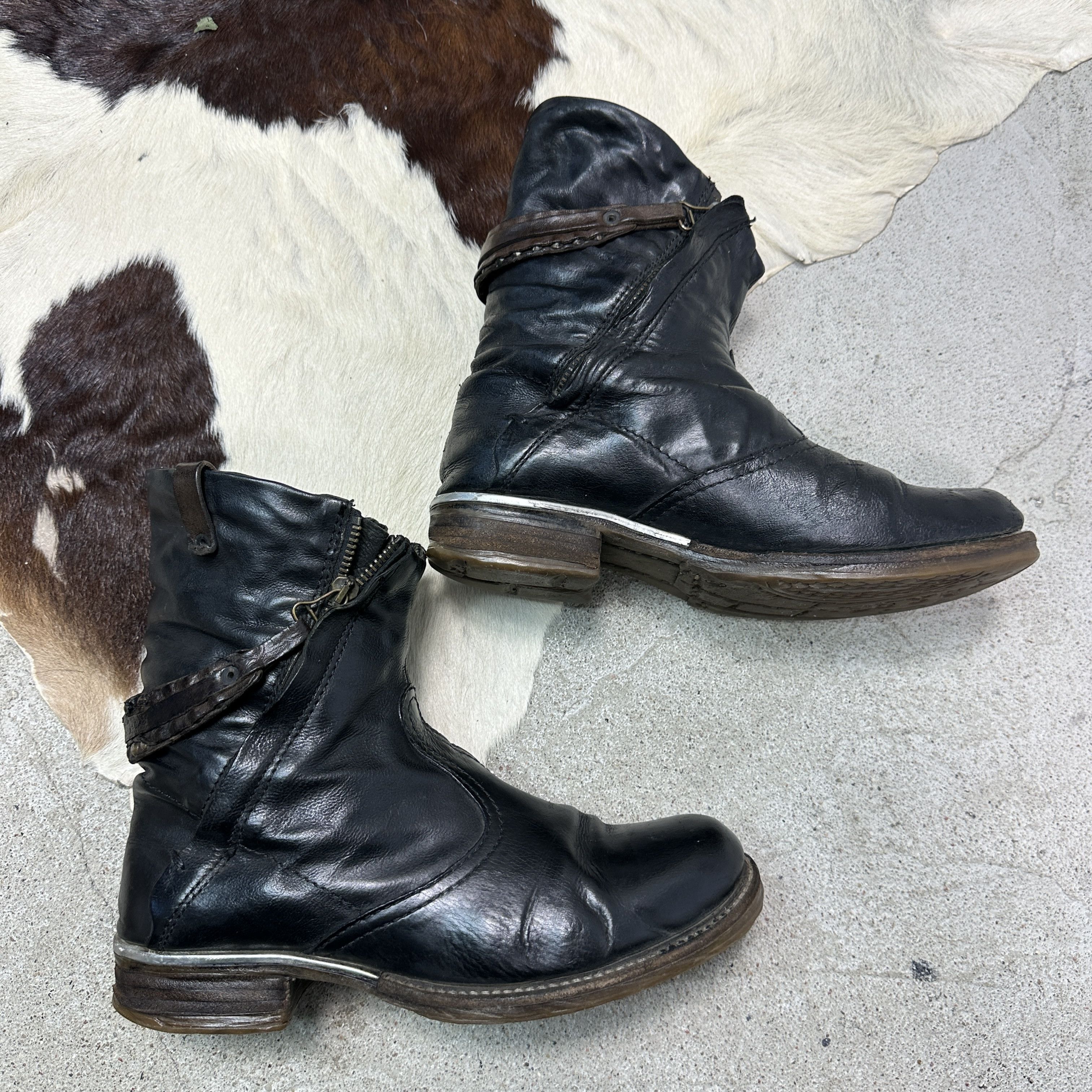 A.S.98 Vintage Avant Garde Leather A.S.98 Airstep Pirate Boots Y2K Size US 9 / IT 39 - 11 Thumbnail
