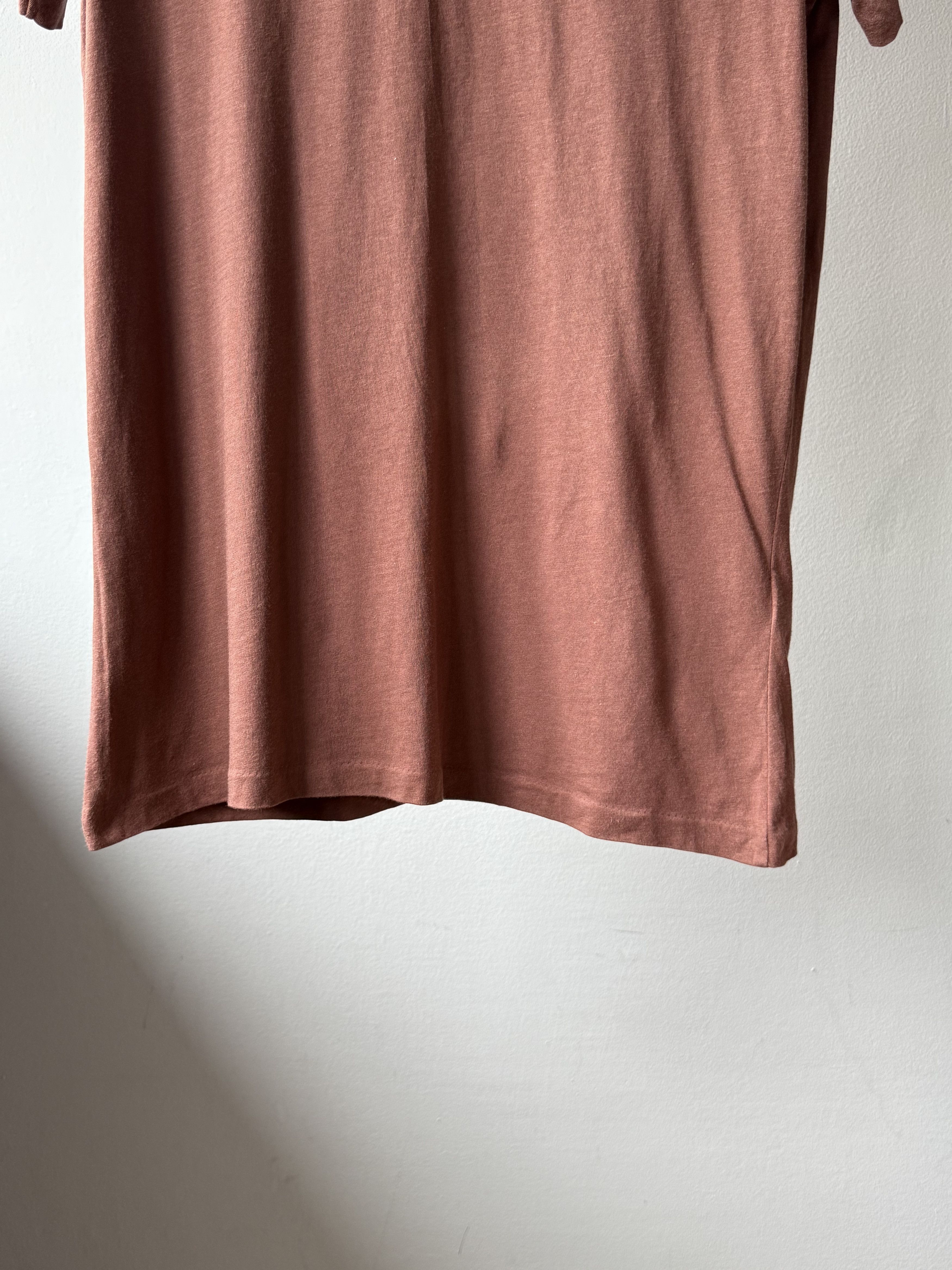 Allsaints Mens Allsaints Tonic V-Neck Rust Red Cotton S/S Logo T-Shirt Size US S / EU 44-46 / 1 - 8 Thumbnail