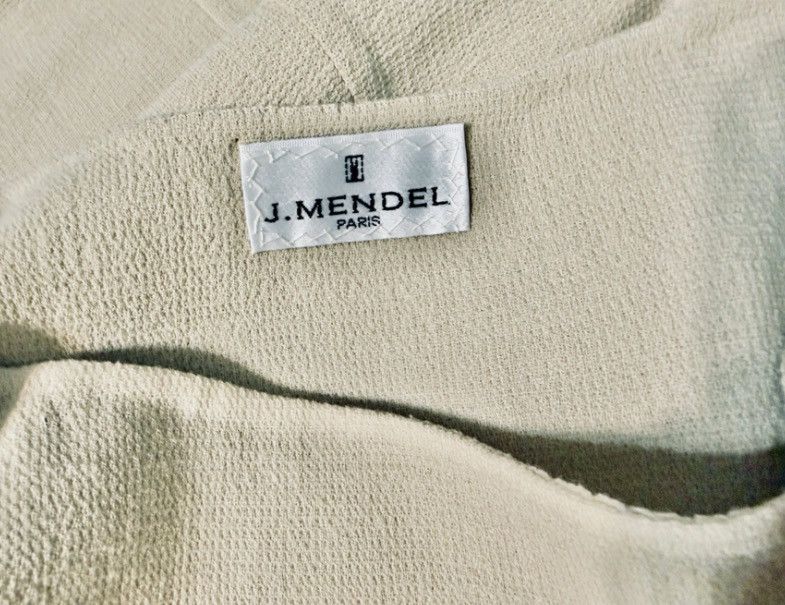 Other J. Mendel Paris Two-Piece Skirt Suit Beige Couture Ensemble Size 27" / US 4 / IT 40 - 6 Thumbnail