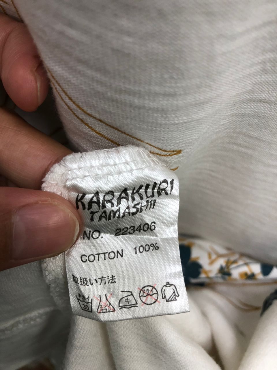 Vintage KARAKURI TAMASHII embroidery Distressed shirt Longsleeve Size US XXL / EU 58 / 5 - 11 Thumbnail