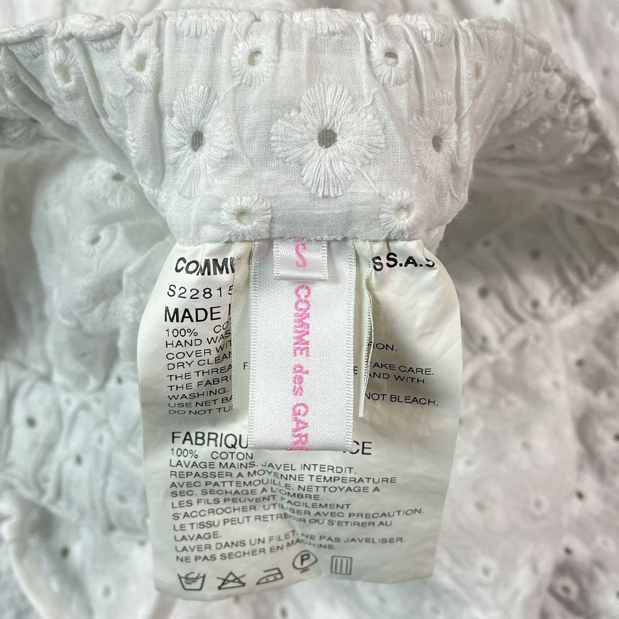 Comme des Garcons × Comme des Garcons SHIRT Comme Des Garcons Shirt Flower Textured Lace Midi Skirt Size 27" / US 4 / IT 40 - 8 Thumbnail