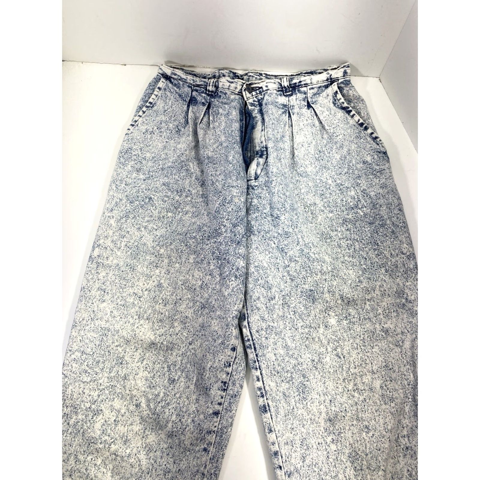 Levi's VINTAGE Levi's Sportswear Acid Wash Jeans Women Sz 12 30X30 Blue Pleated Bareback USA Mom Jeans Womens Size 34" / US 12 / IT 48 - 4 Thumbnail