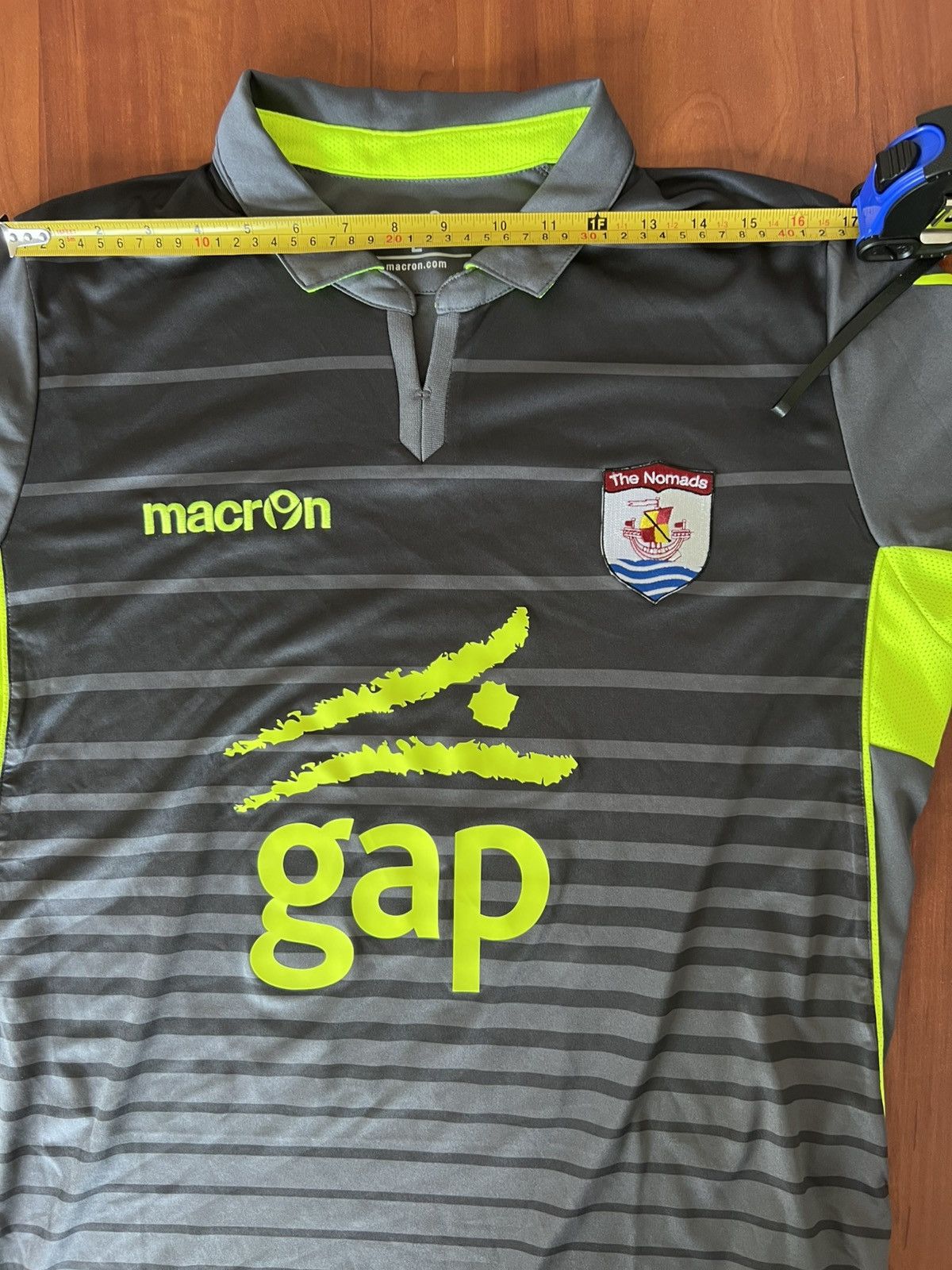 Macron 2016/17 Connah's Quay Nomads Macron Away Soccer Jersey Sz L Size US L / EU 52-54 / 3 - 11 Thumbnail